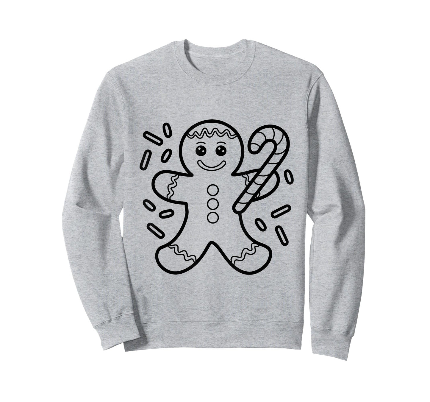 Christmas Gingerbread Man Color Your Own Craft for Kids T-Shirt