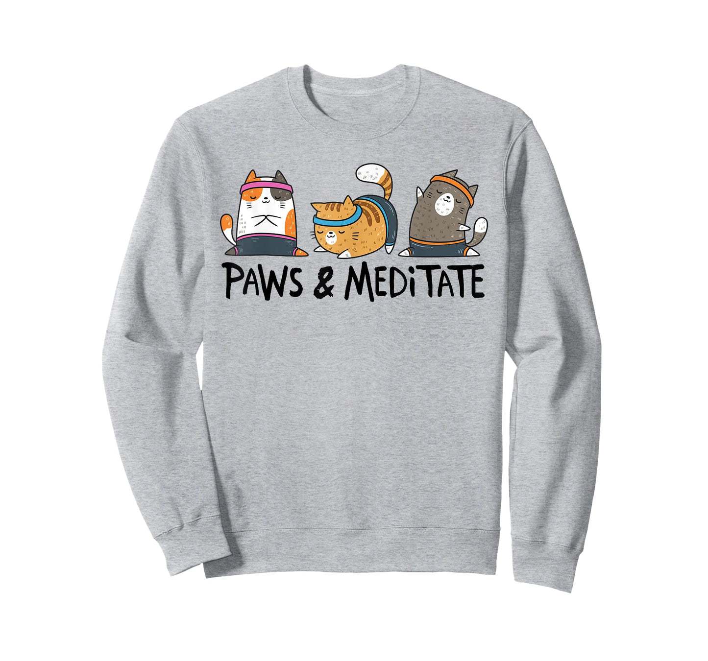 Yoga Cat Paws And Meditate Yoga Position Workout Gift T-Shirt