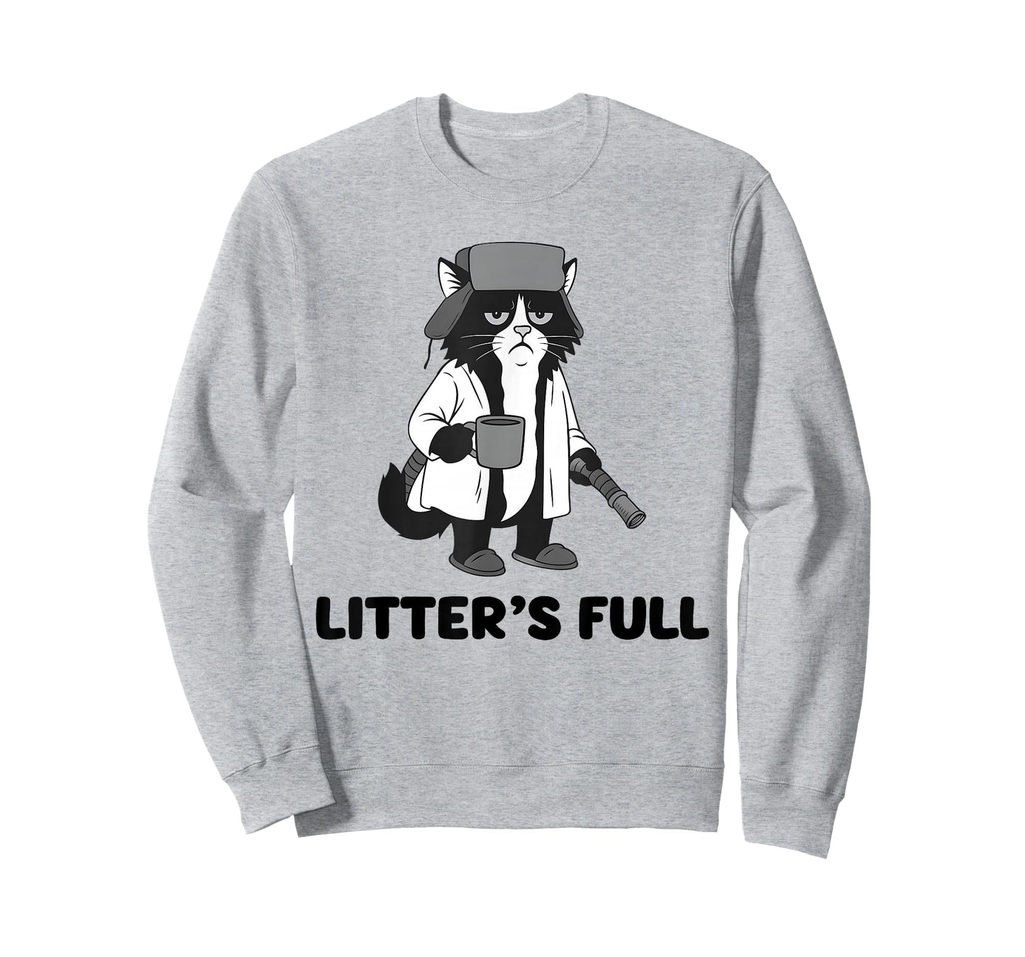 Litter’s Full Funny Cat Christmas Humor Quote T-Shirt
