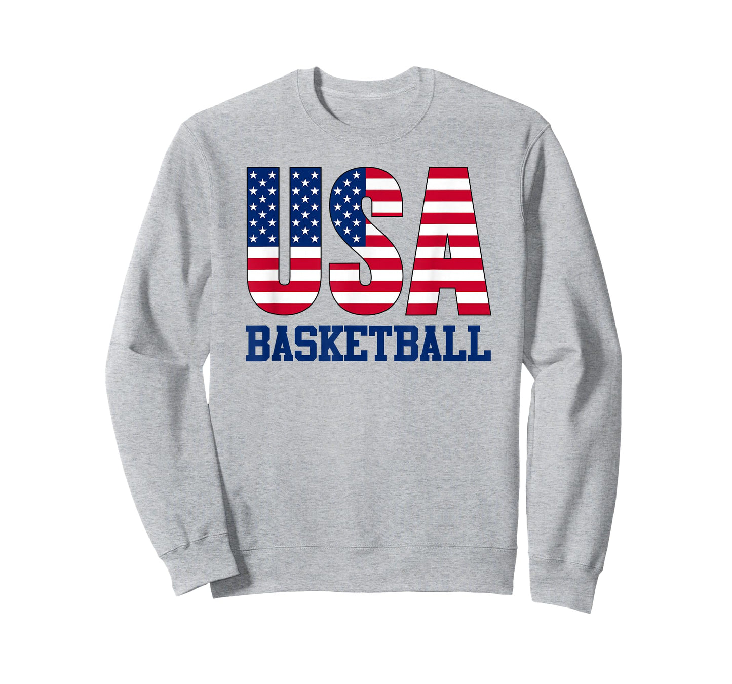USA with American Flag Basketball Sports T-Shirt