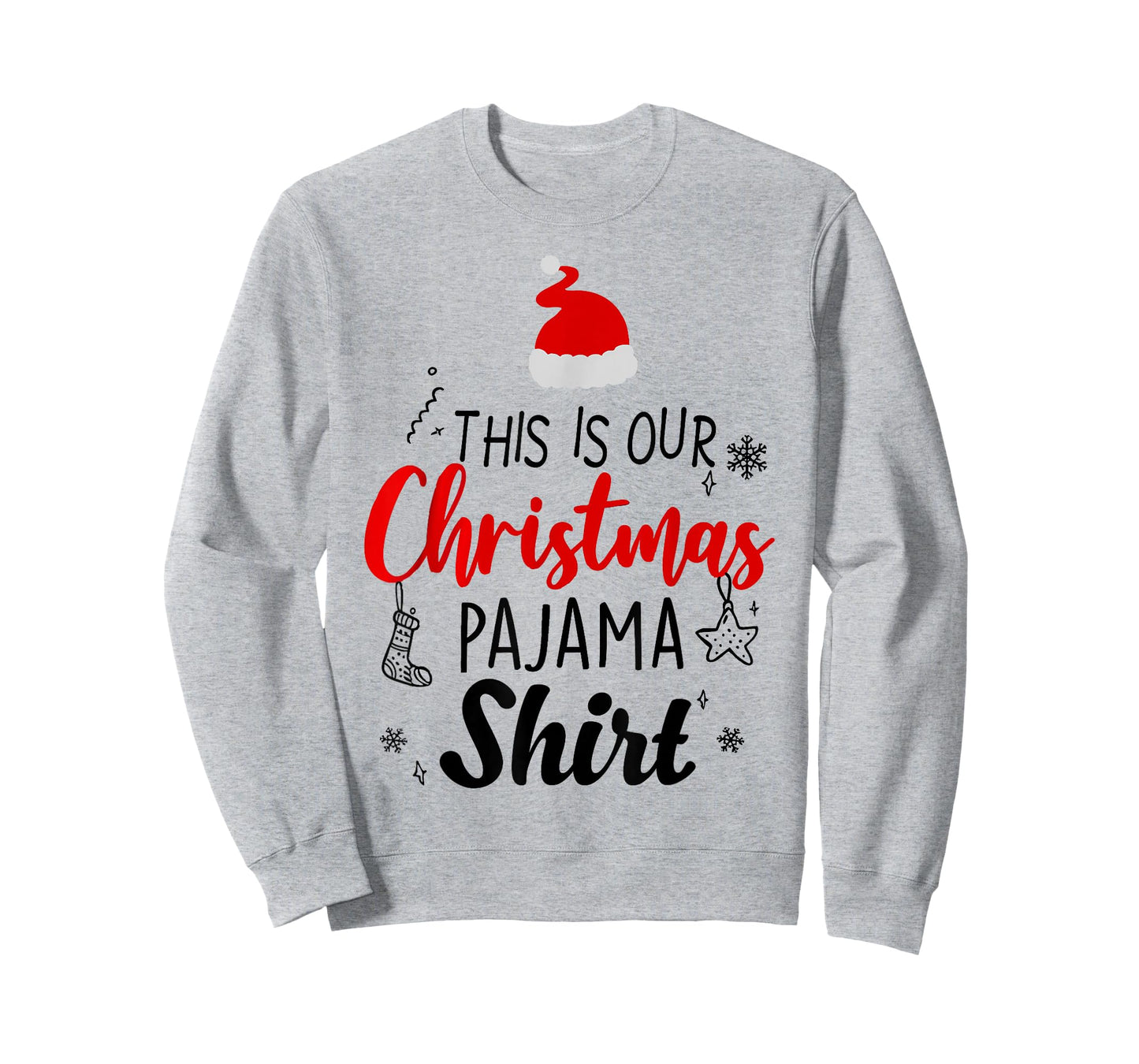 Christmas Crew Funny Matching Squad Pajamas Xmas Group T-Shirt