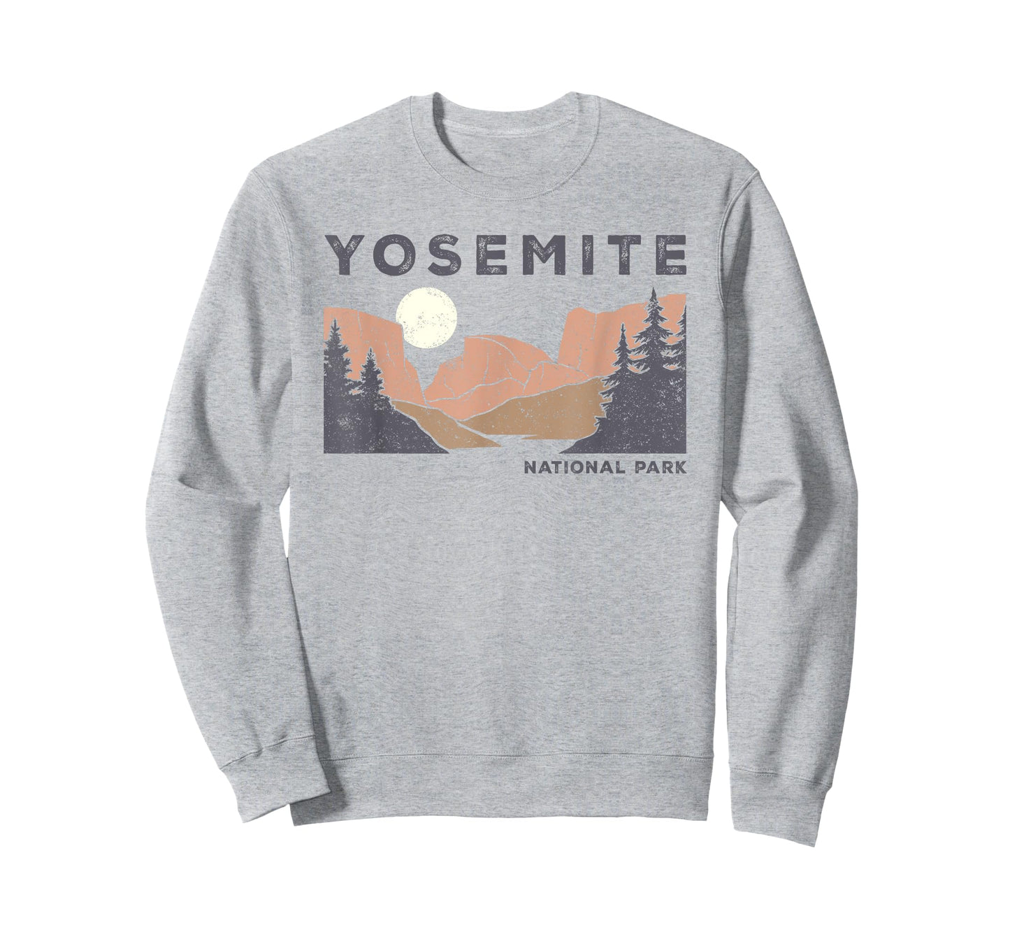 Retro Yosemite Half-Dome National Park Vintage Womens Mens T-Shirt