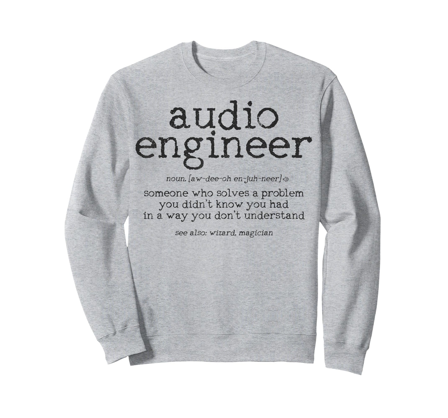 Audio Engineer Definition Sound Technician Engineering Gift T-Shirt