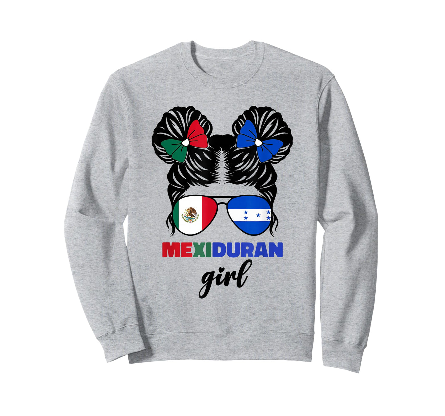 Half Mexican and Honduran Mexico Honduras Flag Girls Kids T-Shirt