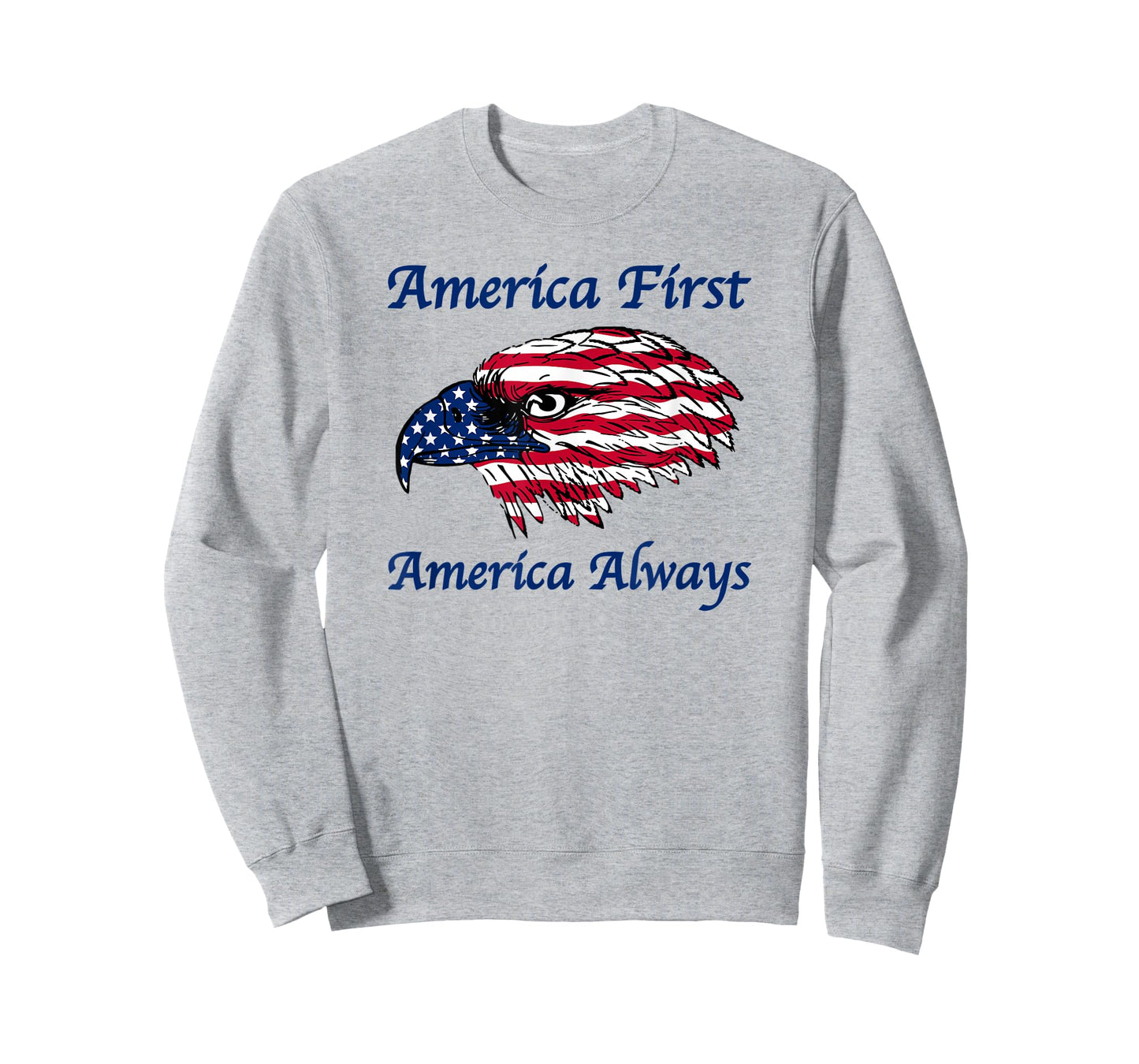 Patriotic Eagle, America First America Always, American Flag T-Shirt