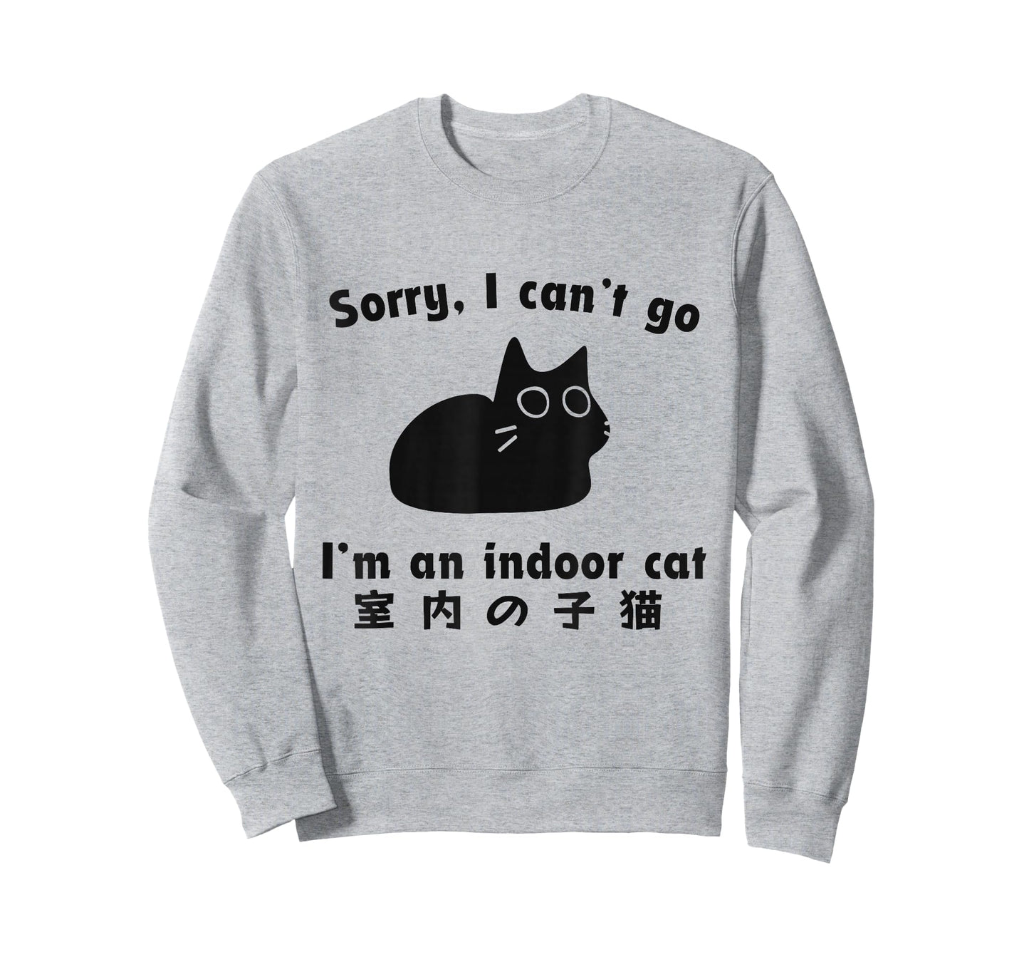 Sorry I Can’t Go I’m an Indoor Cat Cute Kitten Cat Meme T-Shirt