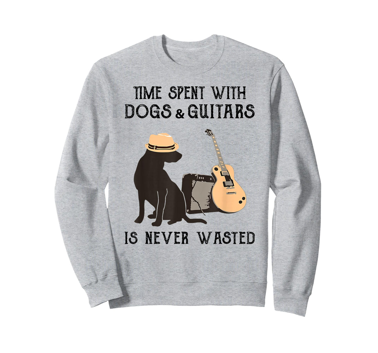 Time spent with dogs and guitars is never wasted T-Shirt