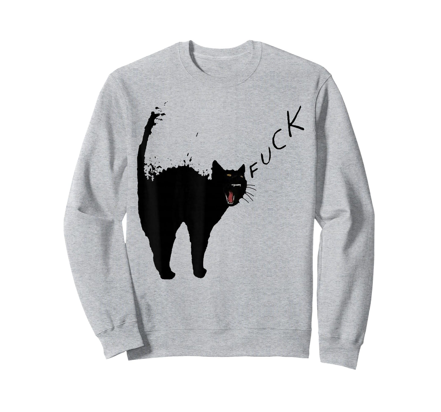 Angry - Black Cat - Fuck Yelling Art T-Shirt