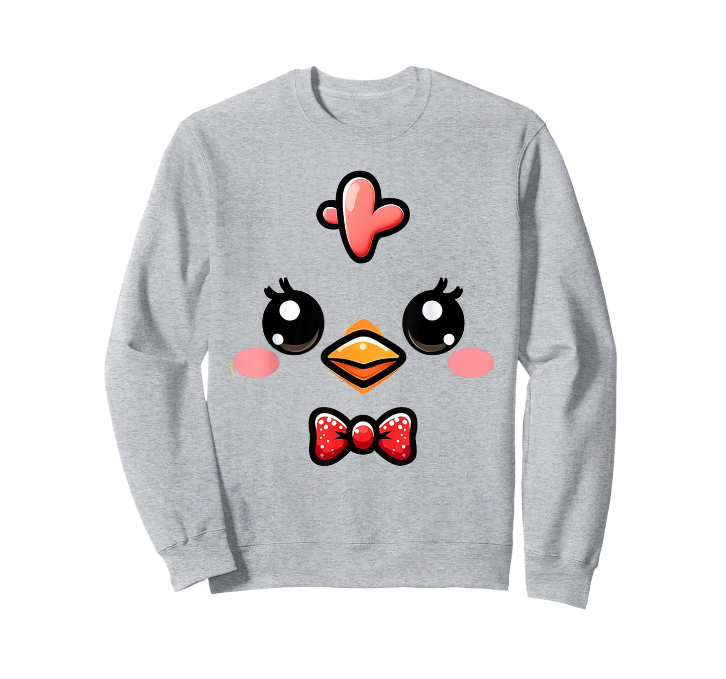 Cute Chicken Face Yellow Chick Costume Farm Animal Lover T-Shirt