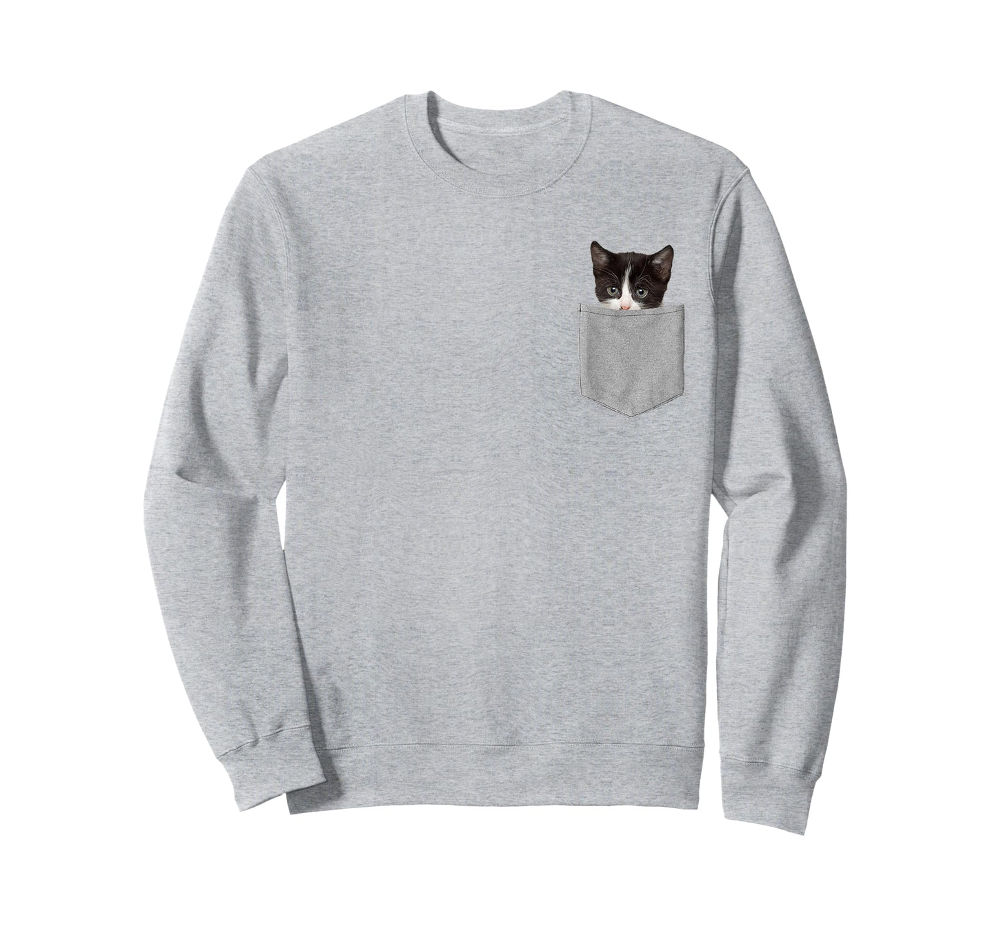 Cute Cat Peeking in Pocket T-Shirt Cat Lover Tshirts T-Shirt