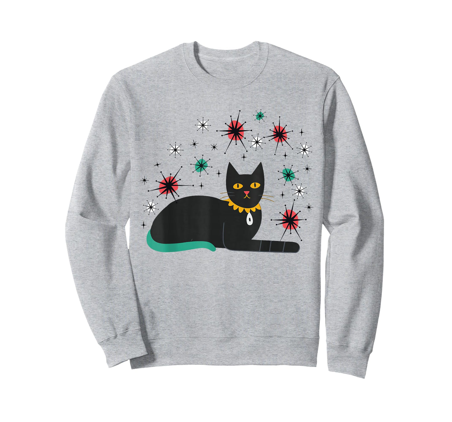 Retro Cat Midcentury Atomic Age 1950s Mid Century T-Shirt