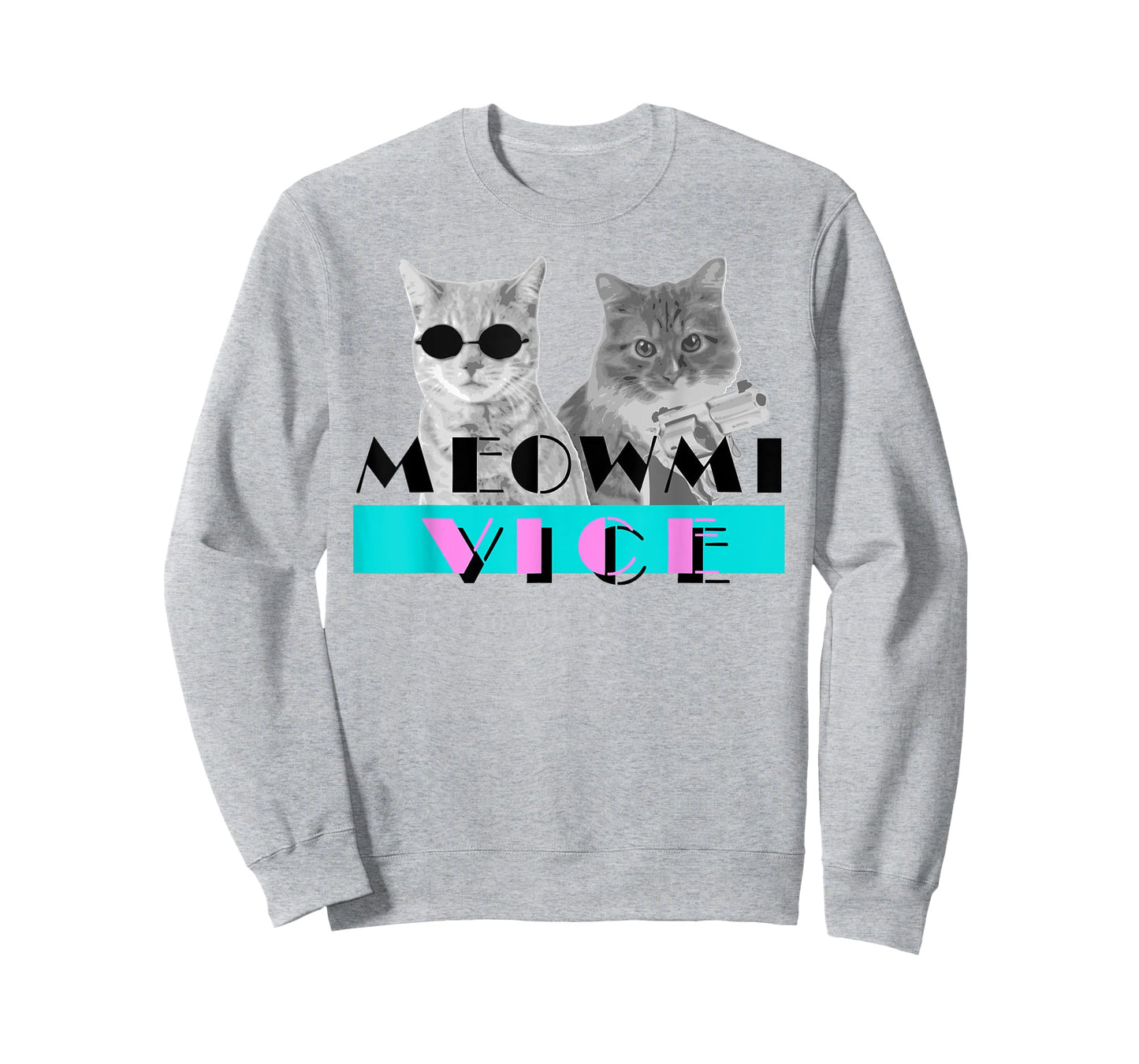 Kitten Meowmi Vice 80s Miami Funny Cat Lover T-Shirt