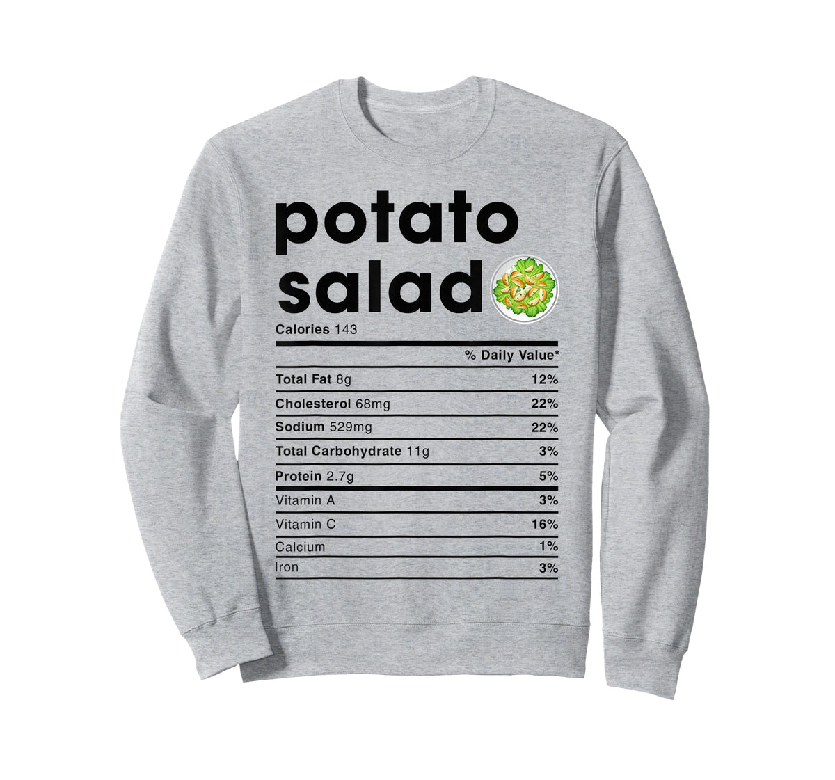 Potato Salad Nutrition Facts T-Shirt