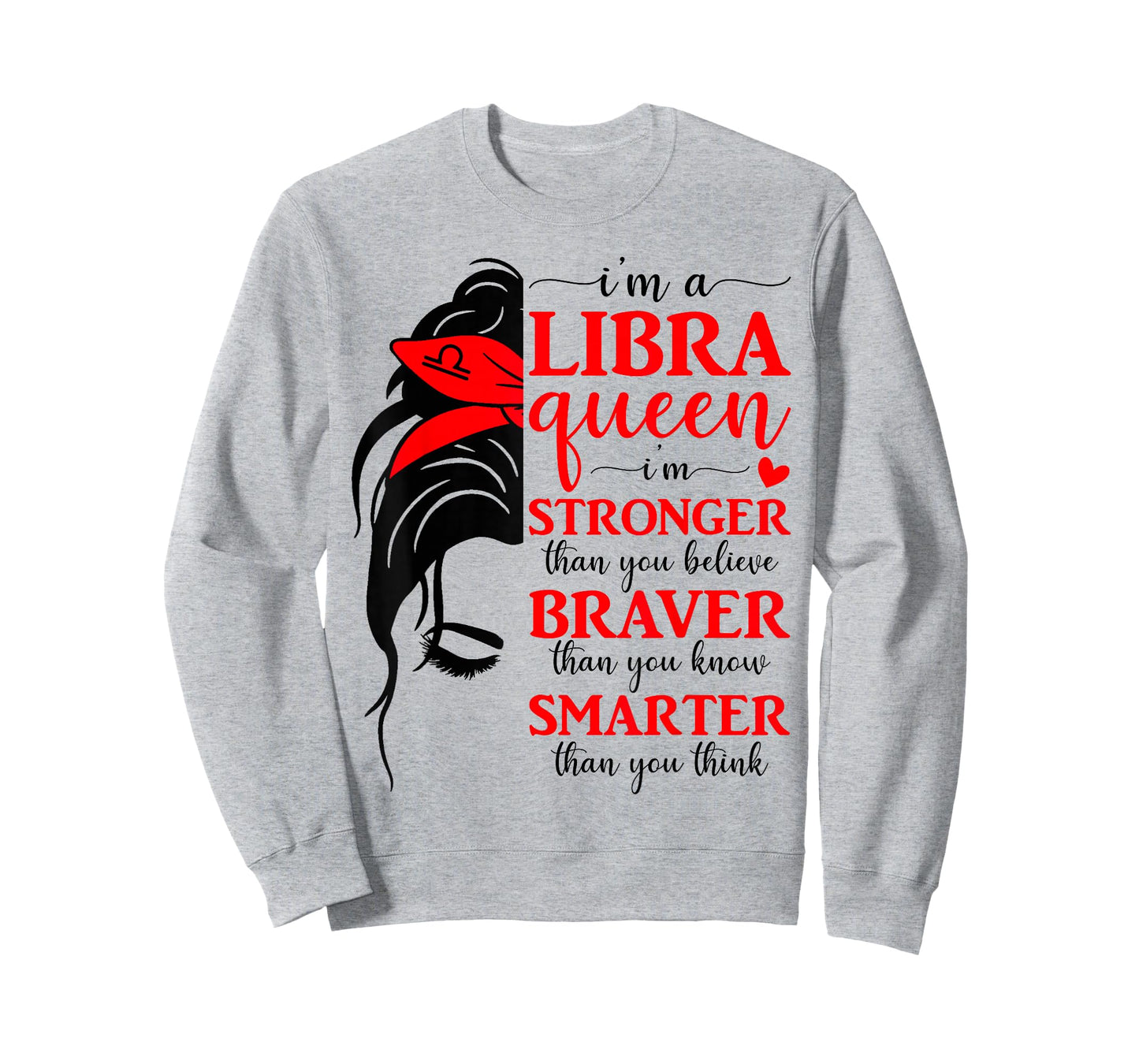 Libra Queen Messy Bun Libra Women Girls Birthday Zodiac Sign T-Shirt