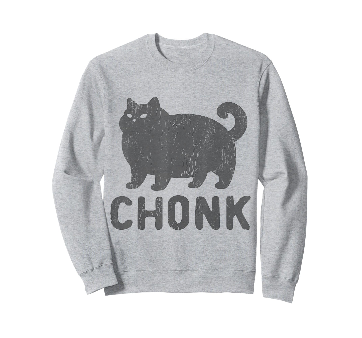 Chunk Black Cat Chubby Funny Chonky Meme Animal Cats Lover Men Women T-Shirt