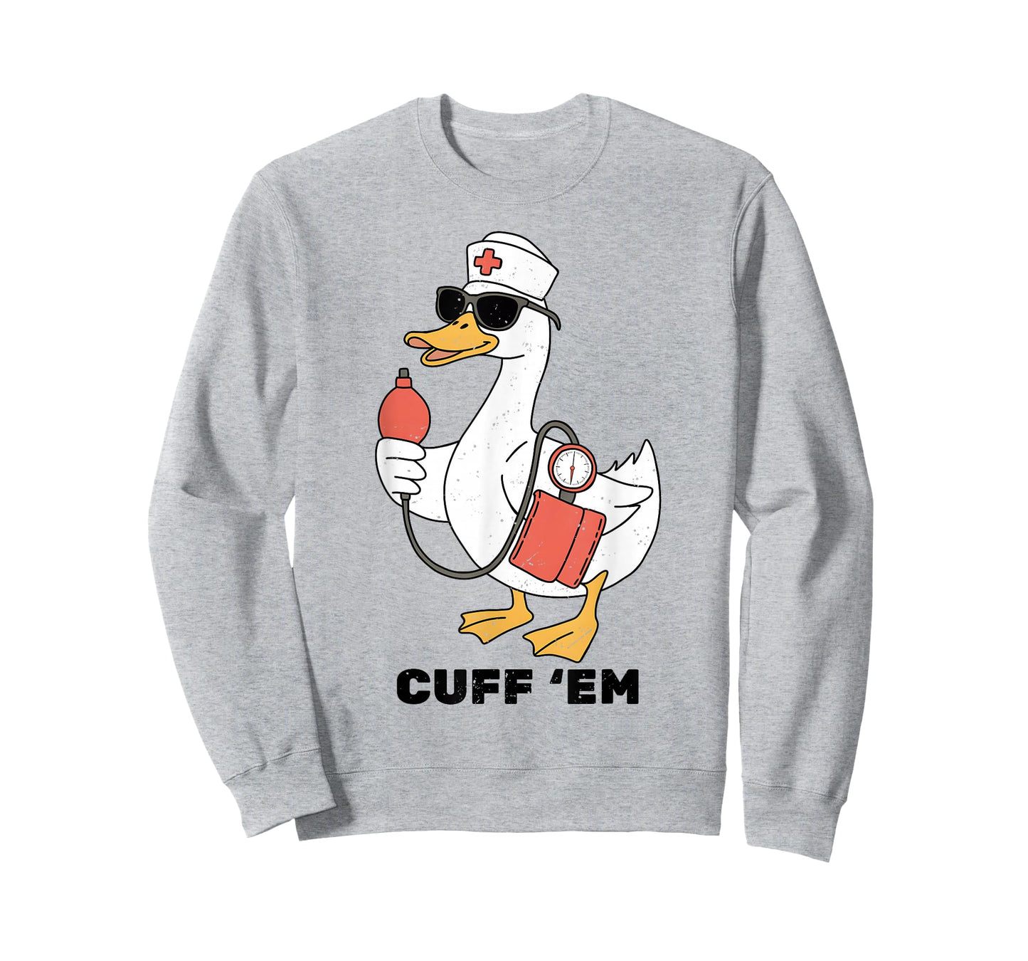 Cuff 'Em Goose Nurse Blood Pressure Nurselife Women Vintage T-Shirt