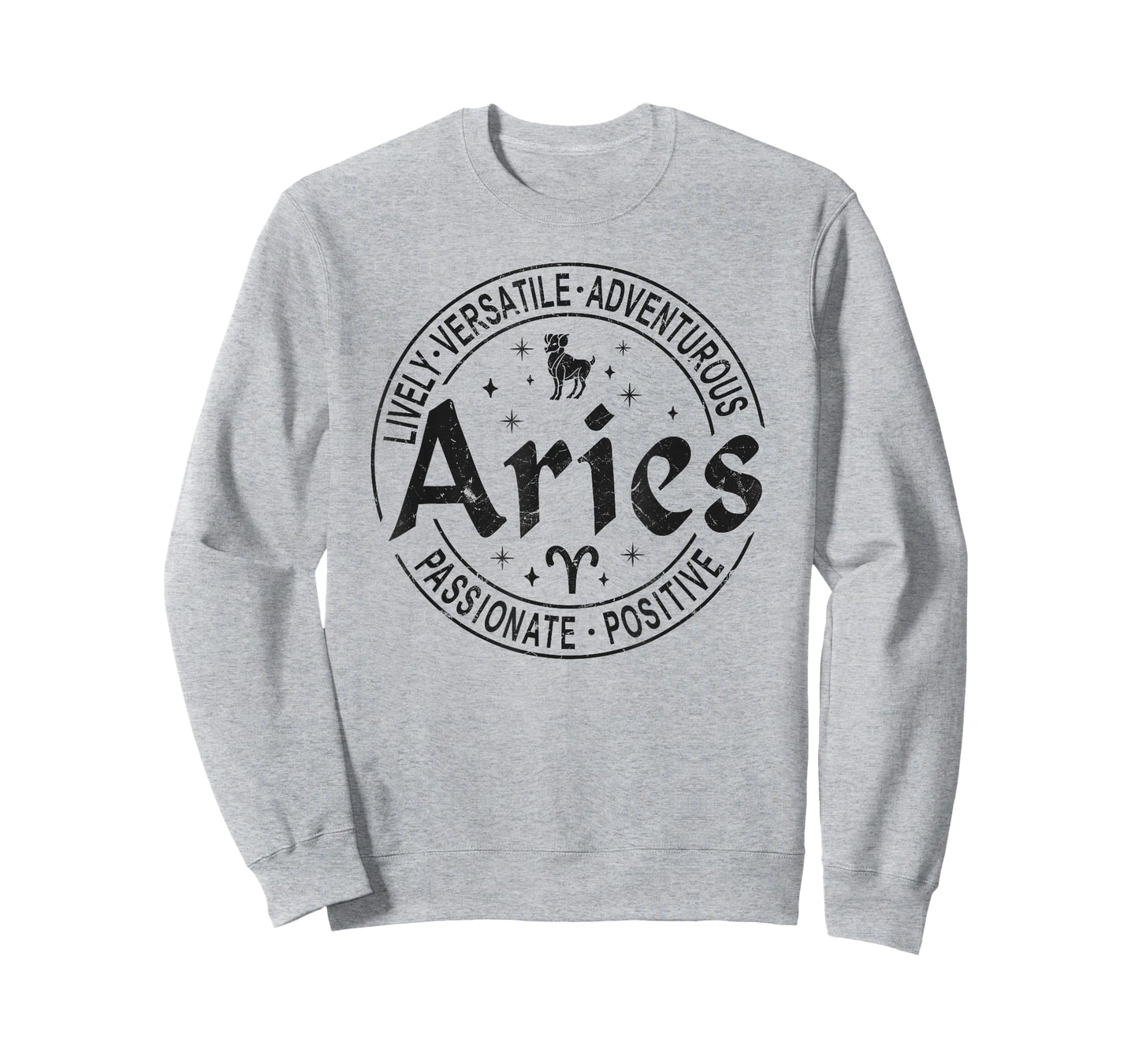 Aries Virtues Vintage Style Zodiac Design, Aries T-Shirt