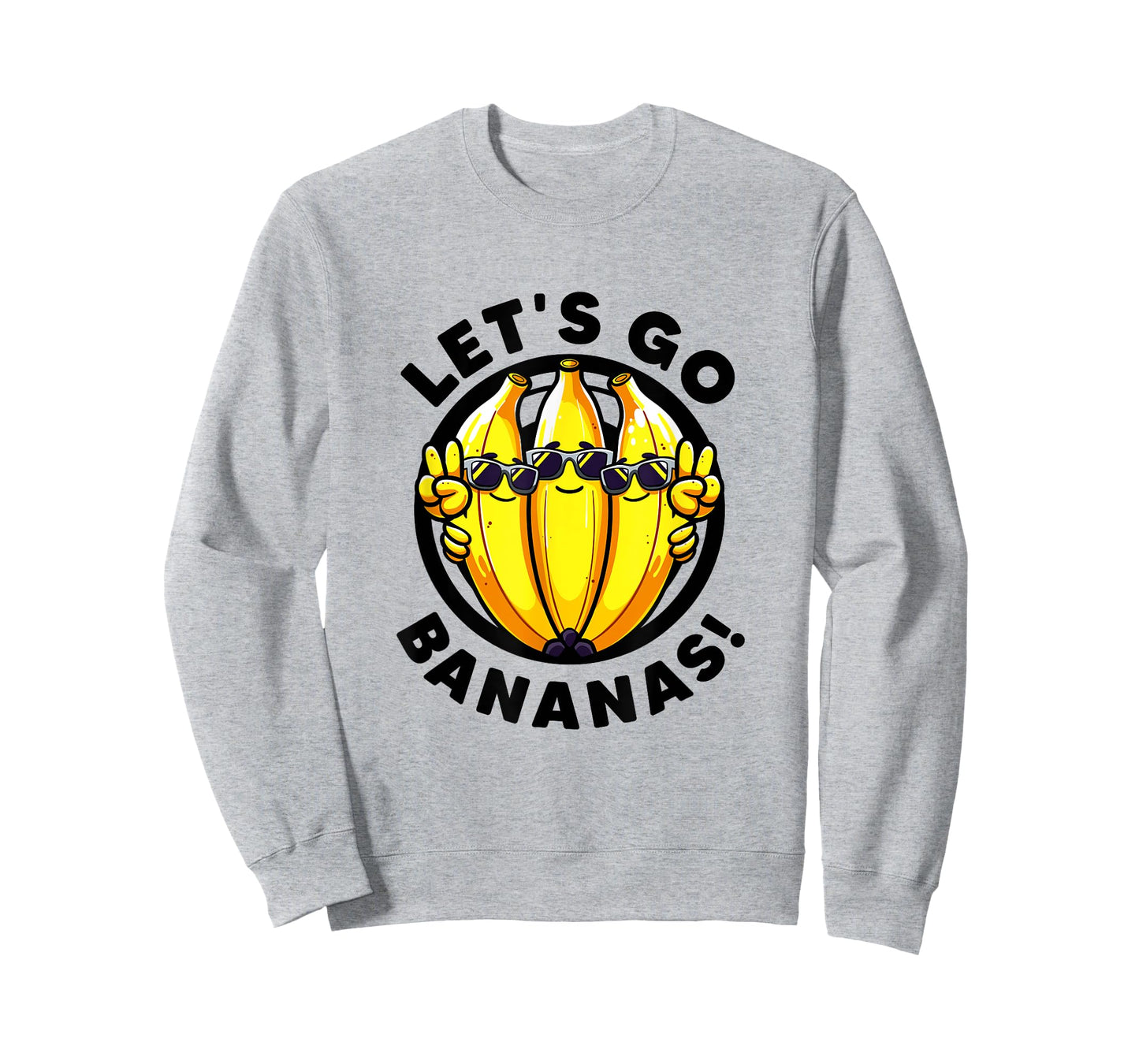 Lets Go Bananas Cute Yellow Banana Lover Fruit Funny Bananas T-Shirt