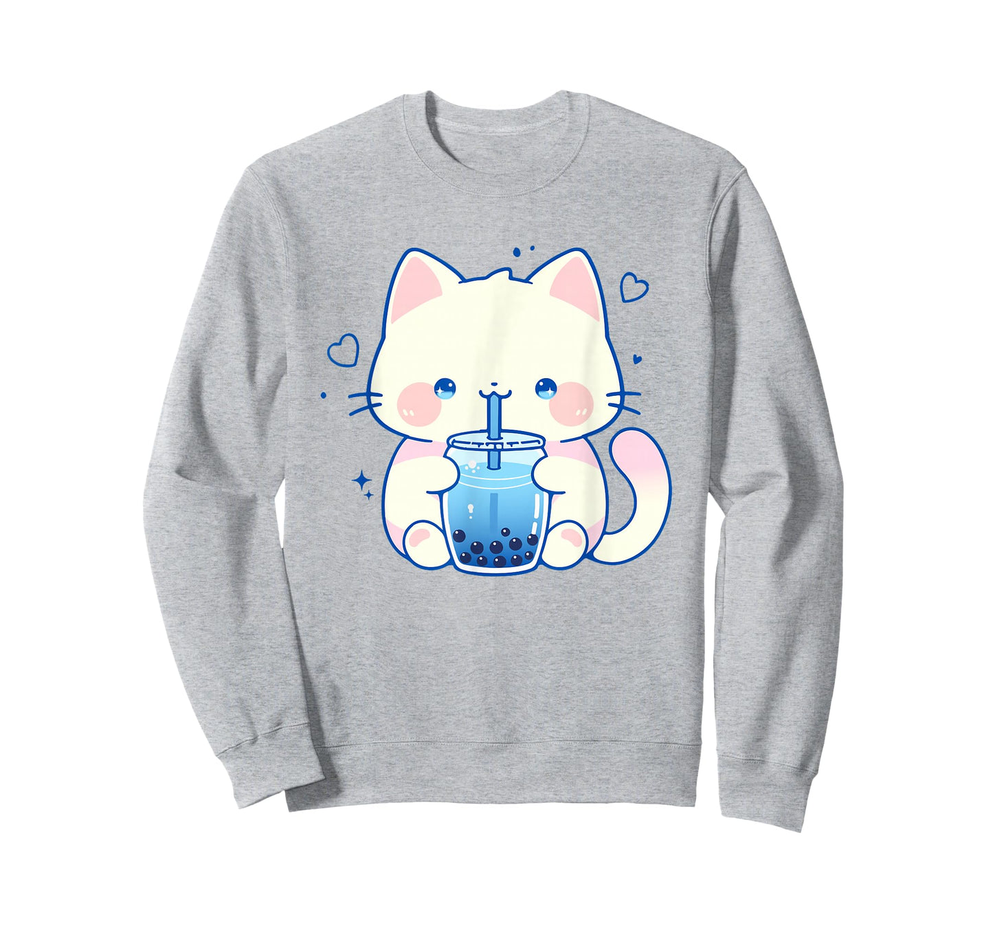 Kawaii Cat Boba Japanese cute aesthetic Anime Girls Teens T-Shirt