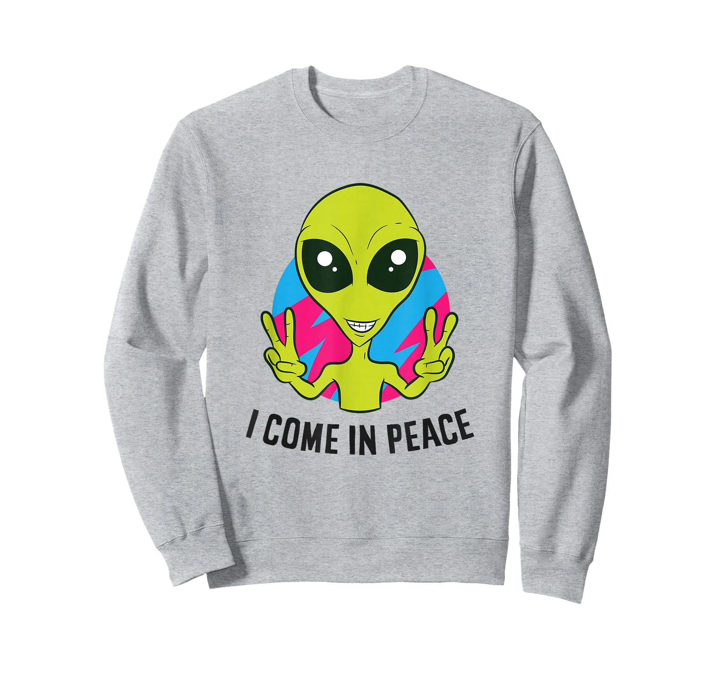 Alien Ufo Space Rave EDM Music I Come In Peace T-Shirt