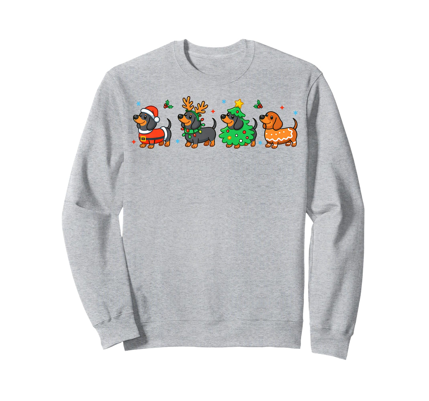 Christmas Dachshund Dog Weenie Merry Woofmas Dog Mom Dad T-Shirt