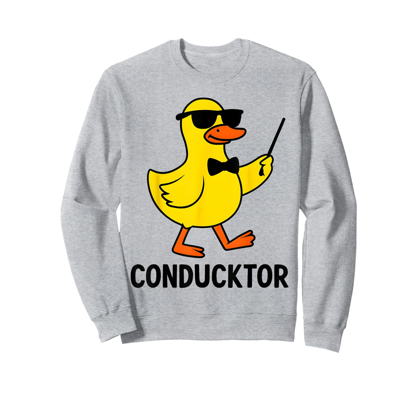 Conducktor Funny Duck Music Pun Orchestra Design T-Shirt