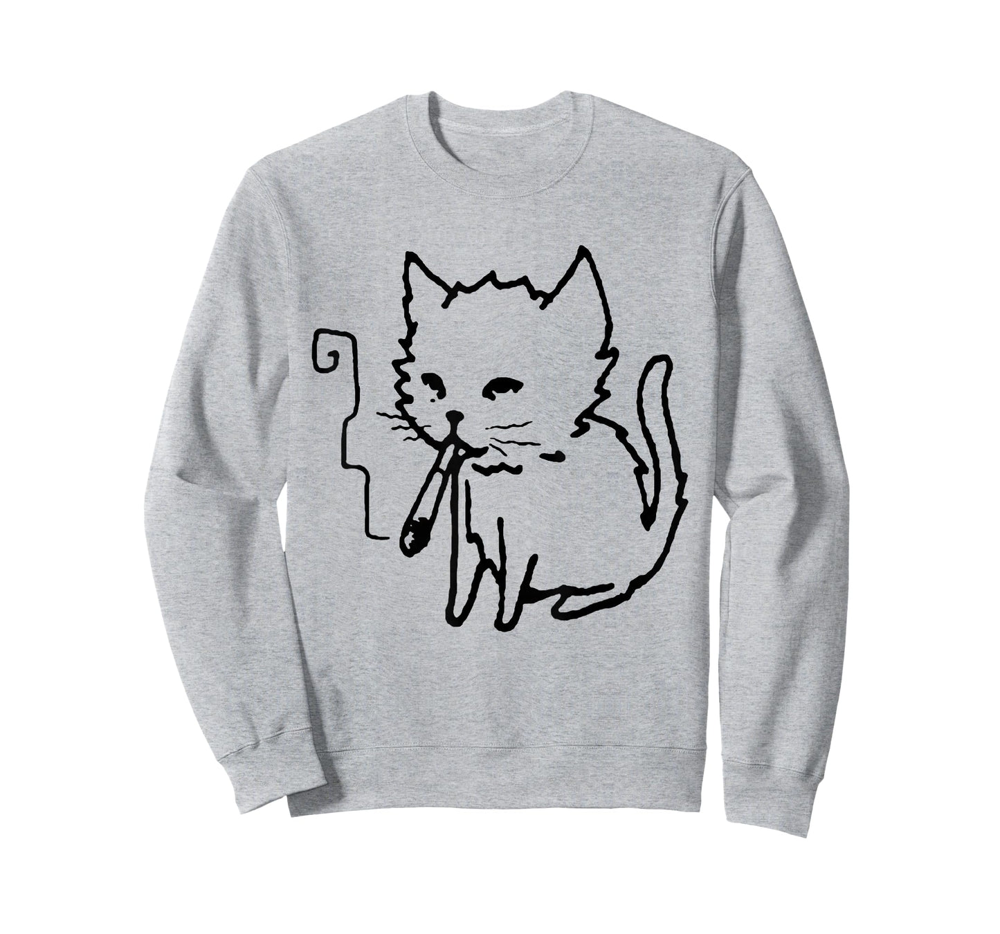 Y2K Cat Smoking Shirt Retro Vaporwave Kitty Tee T-Shirt