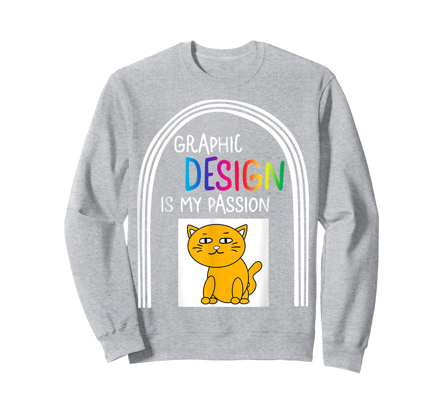Graphic Designer Design Is My Passion Cat Profession Xmas T-Shirt