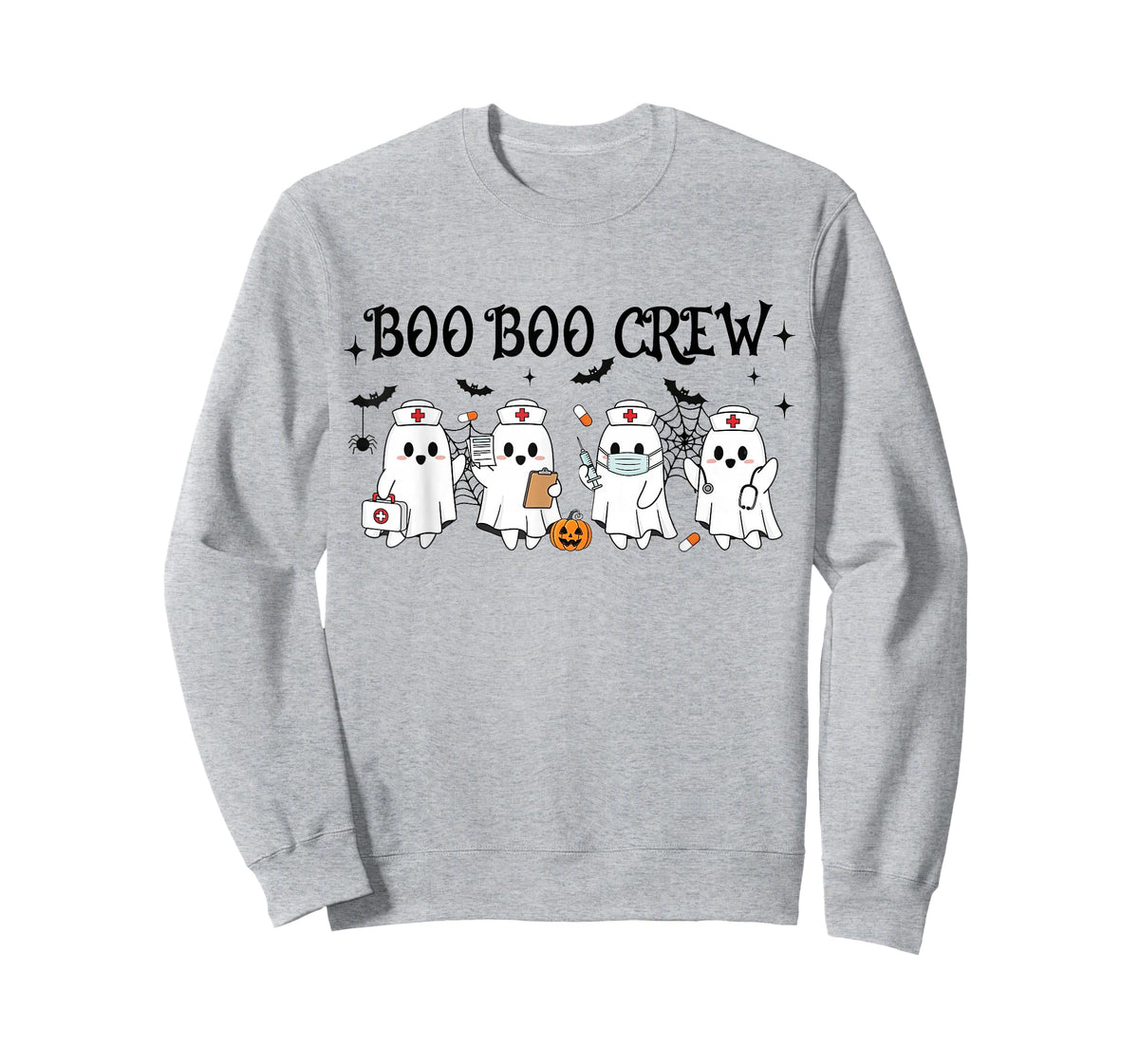Boo-Boo Crew Halloween Nurse Ghost Spooky Season Nursing T-Shirt