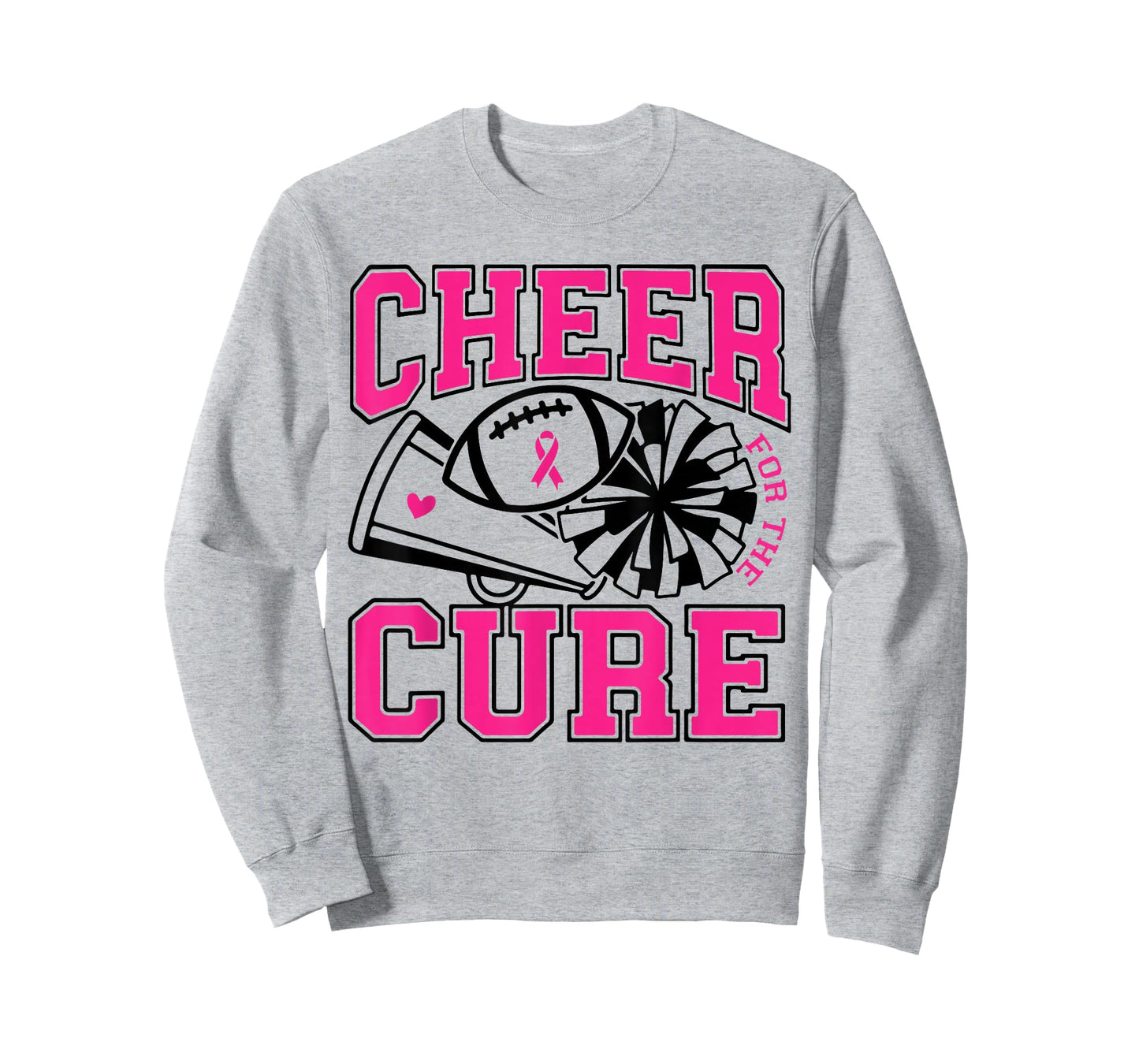 Cheer For The Cure Breast Cancer Awareness Cheerleader T-Shirt