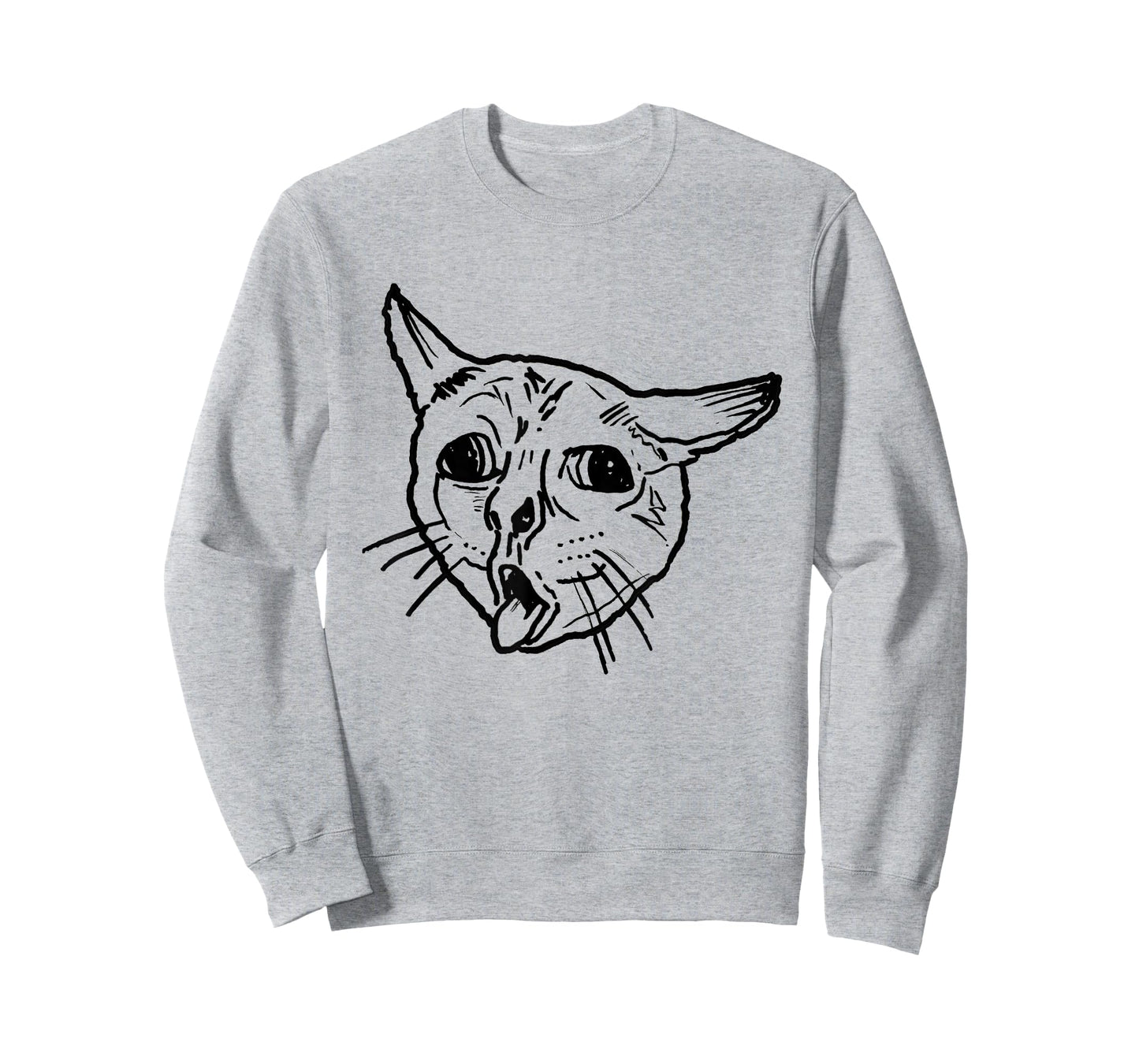 Ugly Coughing Cat Meme T-Shirt