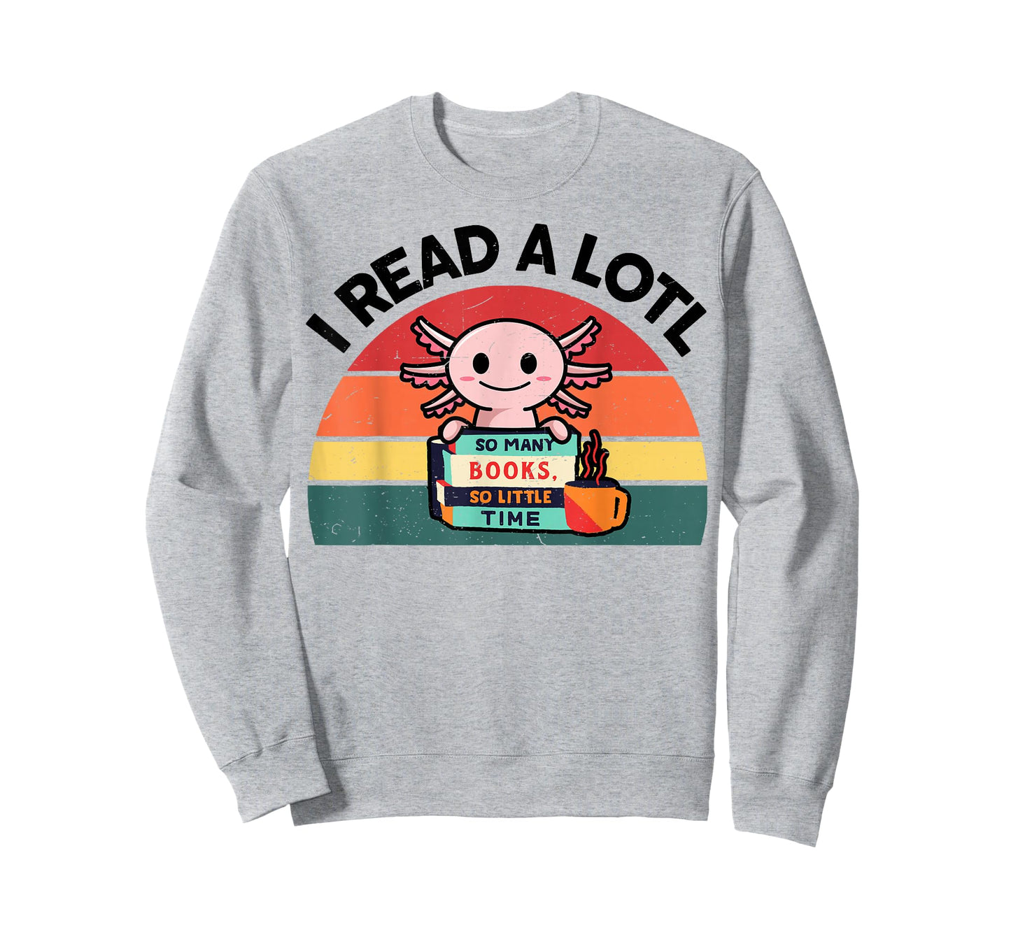 Axolotl-Shirt Reading Book Readsolotl Kids Boys Girls Cute T-Shirt