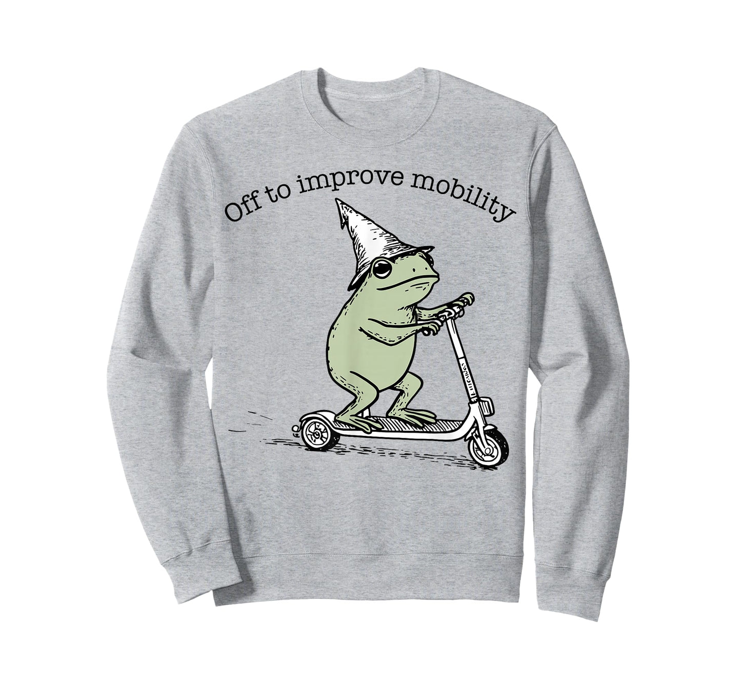 Off to Improve Mobility Funny Frog Scooter Physical Therapy T-Shirt