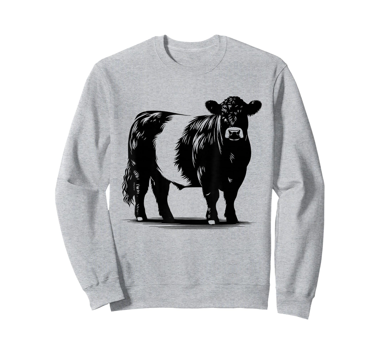 Cow Farmer Breeder - Monochromatic Belted Galloway Cattle T-Shirt