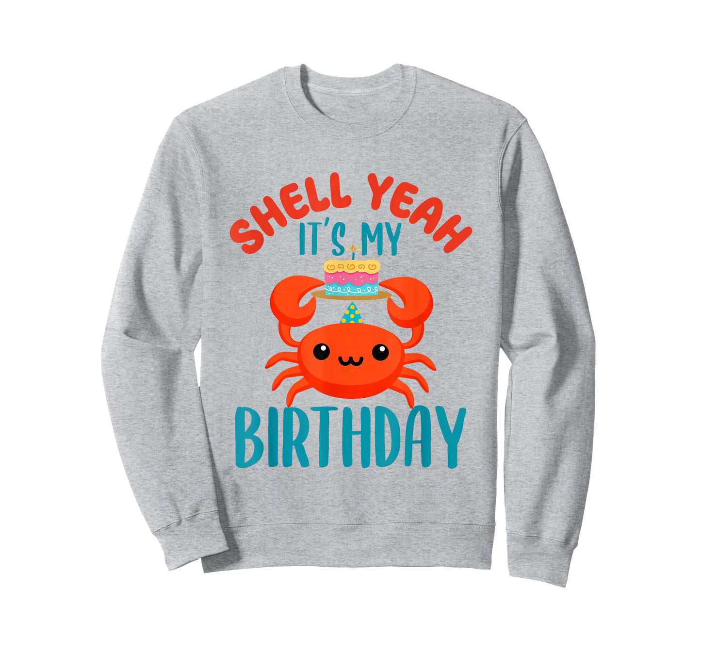 Cute Crab Birthday Shell T-Shirt