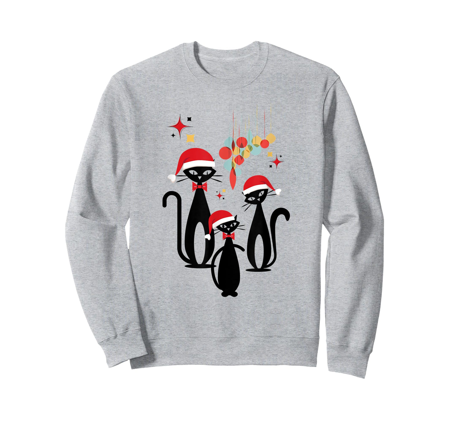 FUNNY CHRISTMAS RETRO MID CENTURY MODERN CAT COOL WOMEN'S T-Shirt