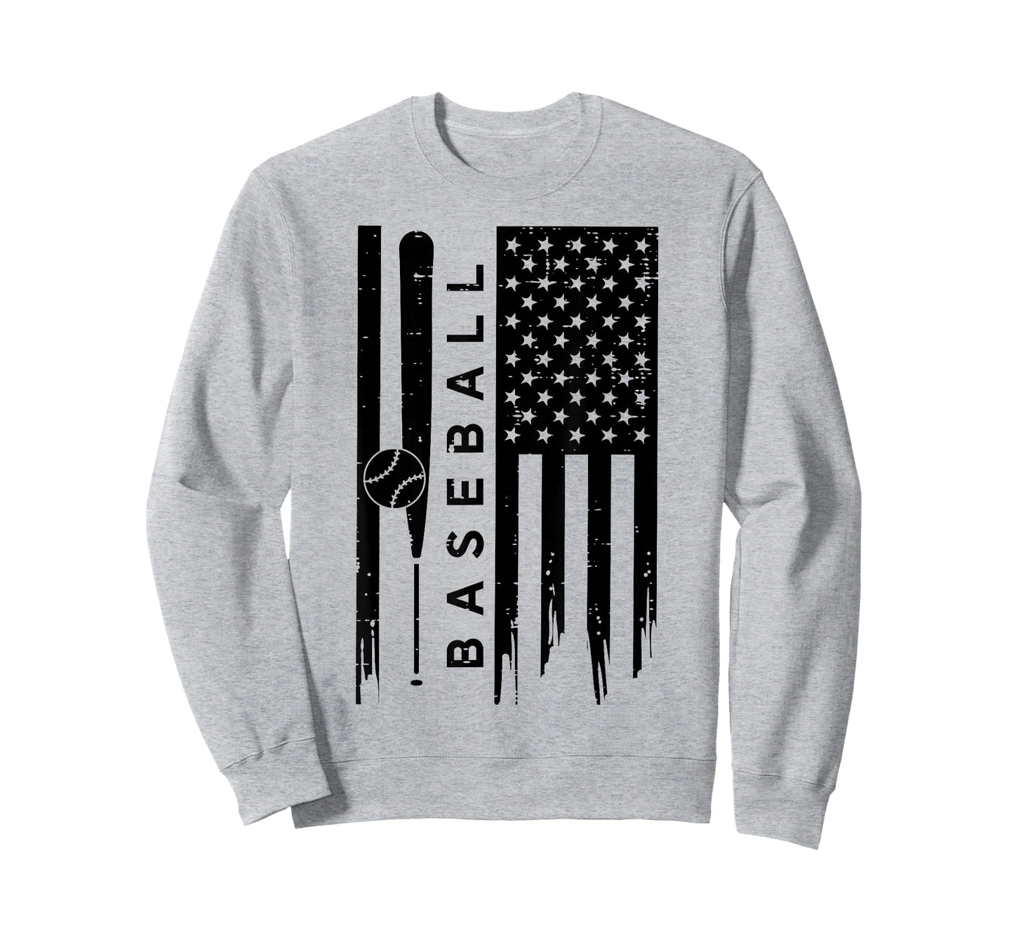 Baseball US American Flag Patriotic Sports Men Women Kids T-Shirt