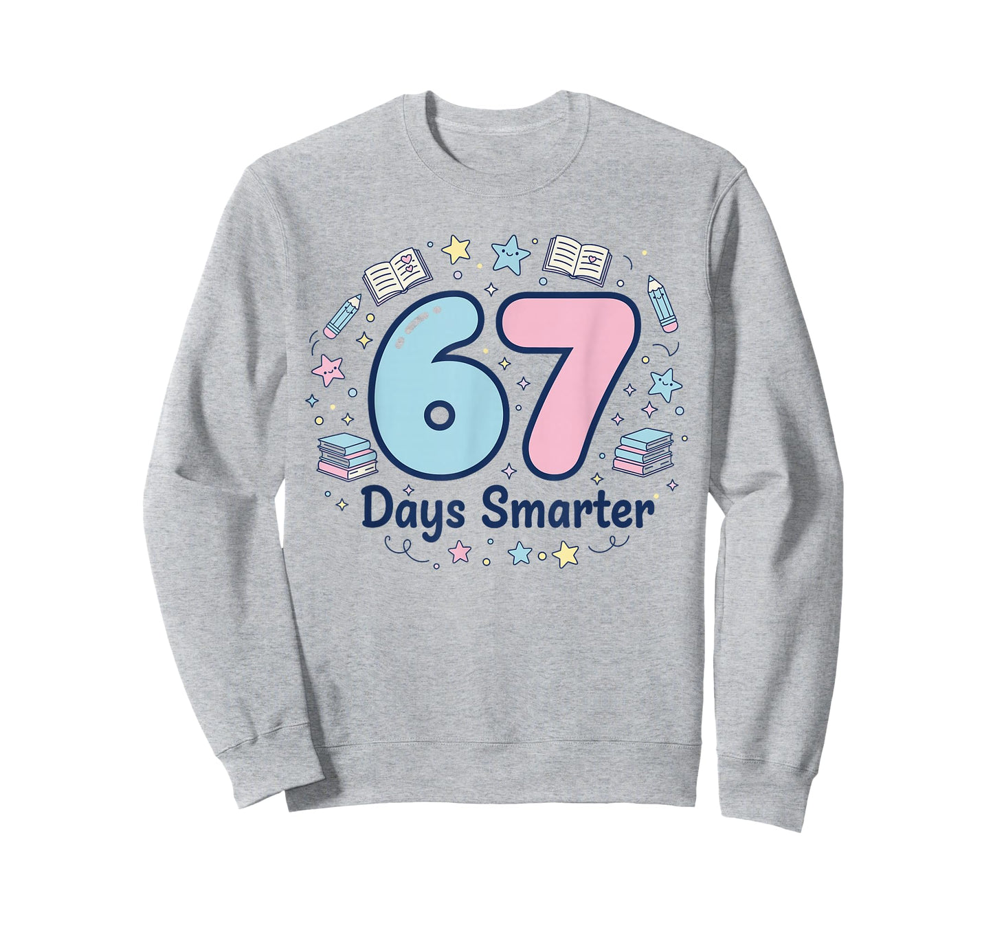 67 Days Smarter 67th Day of School for Teacher Boys Girls T-Shirt