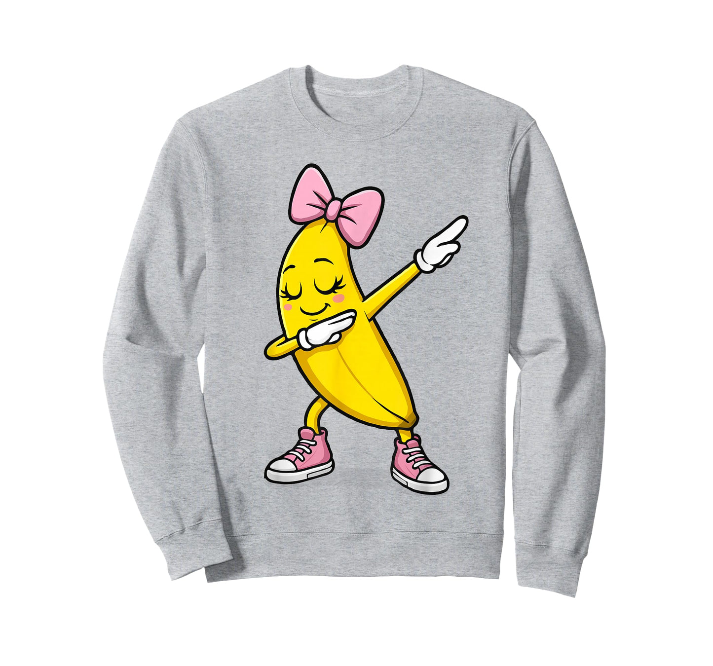 Dabbing Banana Coquette Bow Retro Banana Girls Kids Women T-Shirt