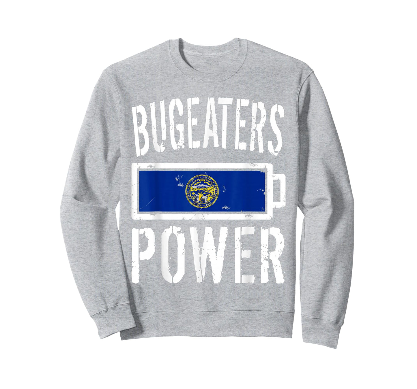 Nebraska Flag T-Shirt | Bugeaters Power Battery Proud Tee T-Shirt