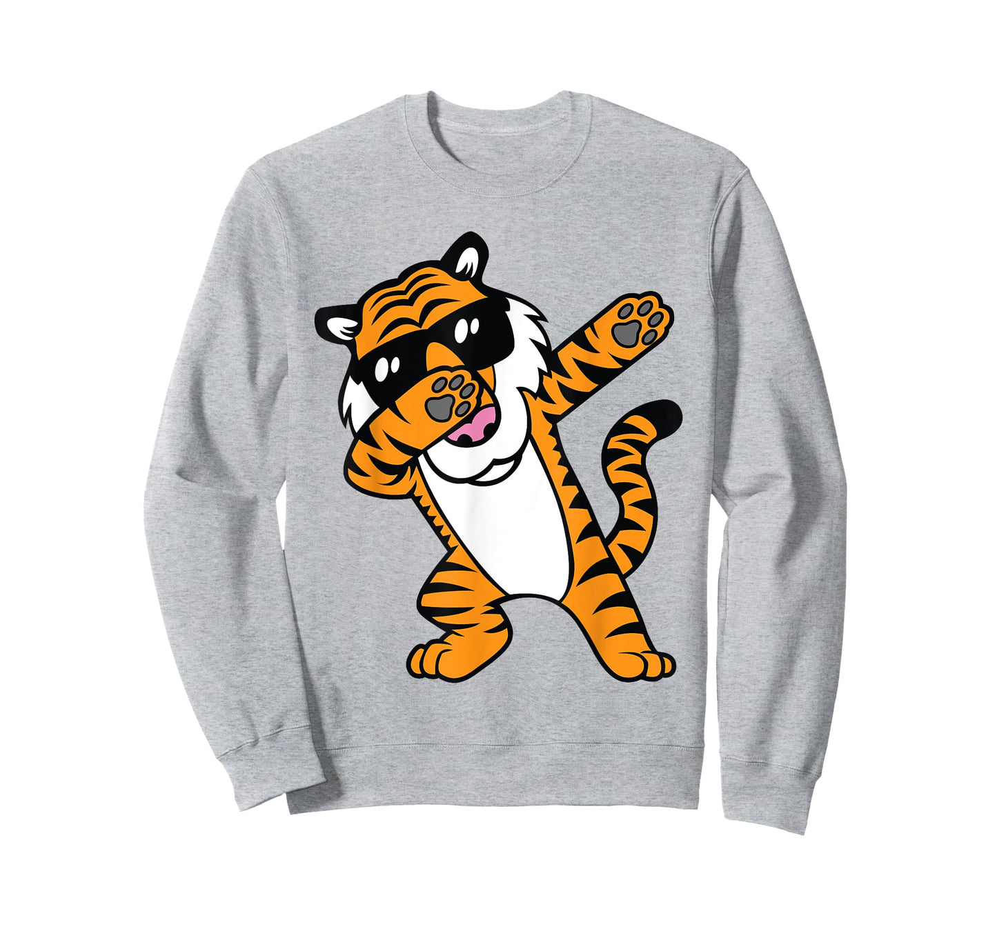 Dabbing Tiger Funny Cool Dancing Big Cat Dab Men Women Girls Kids T-Shirt
