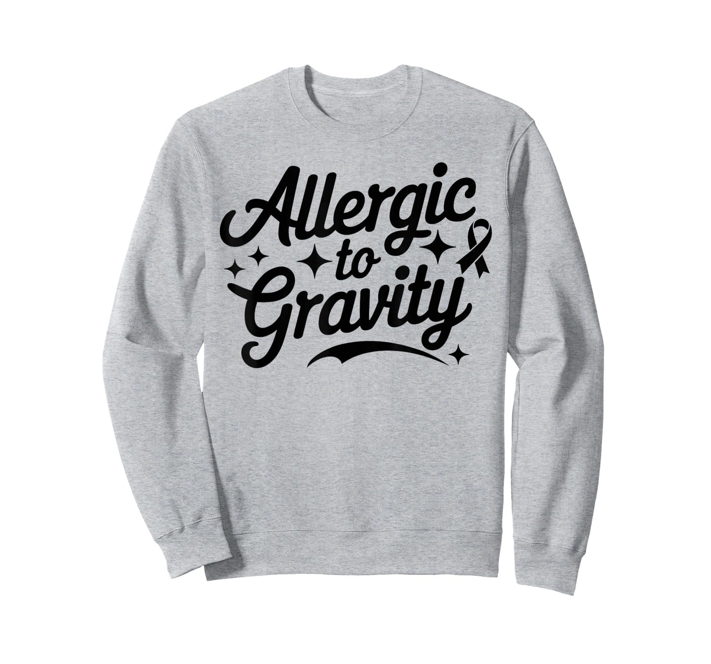 Allergic To Gravity POTS Dysautonomia Turquoise Ribbon Funny T-Shirt