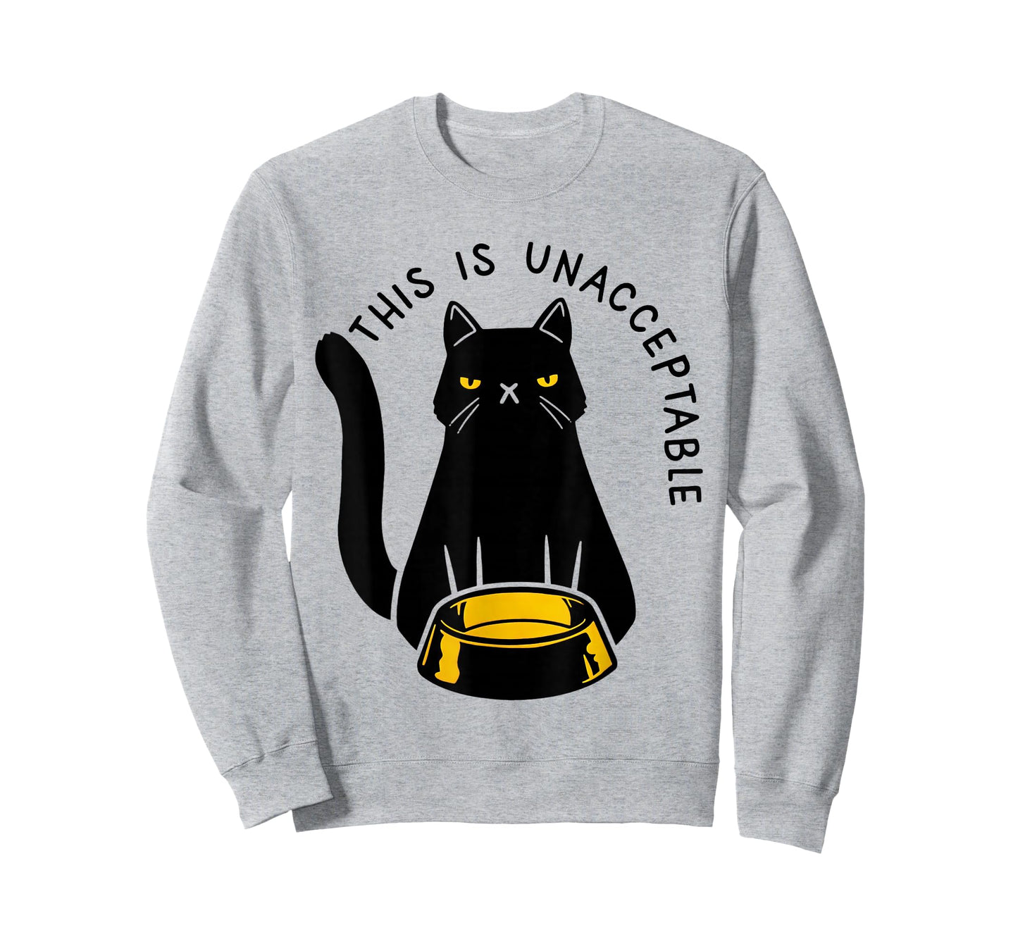 Funny Black Cat This Is Unacceptable For Cat Lover T-Shirt