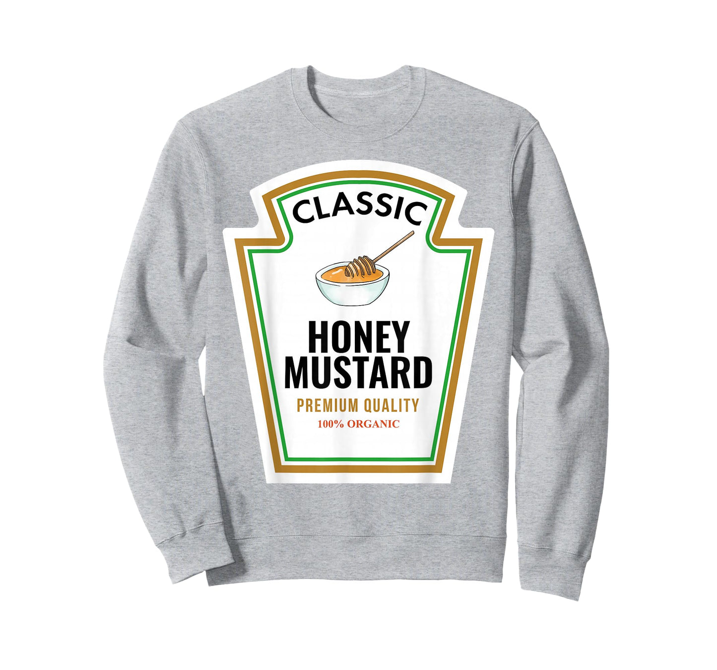 Classic Honey Mustard Label Design Organic Condiment Lover T-Shirt