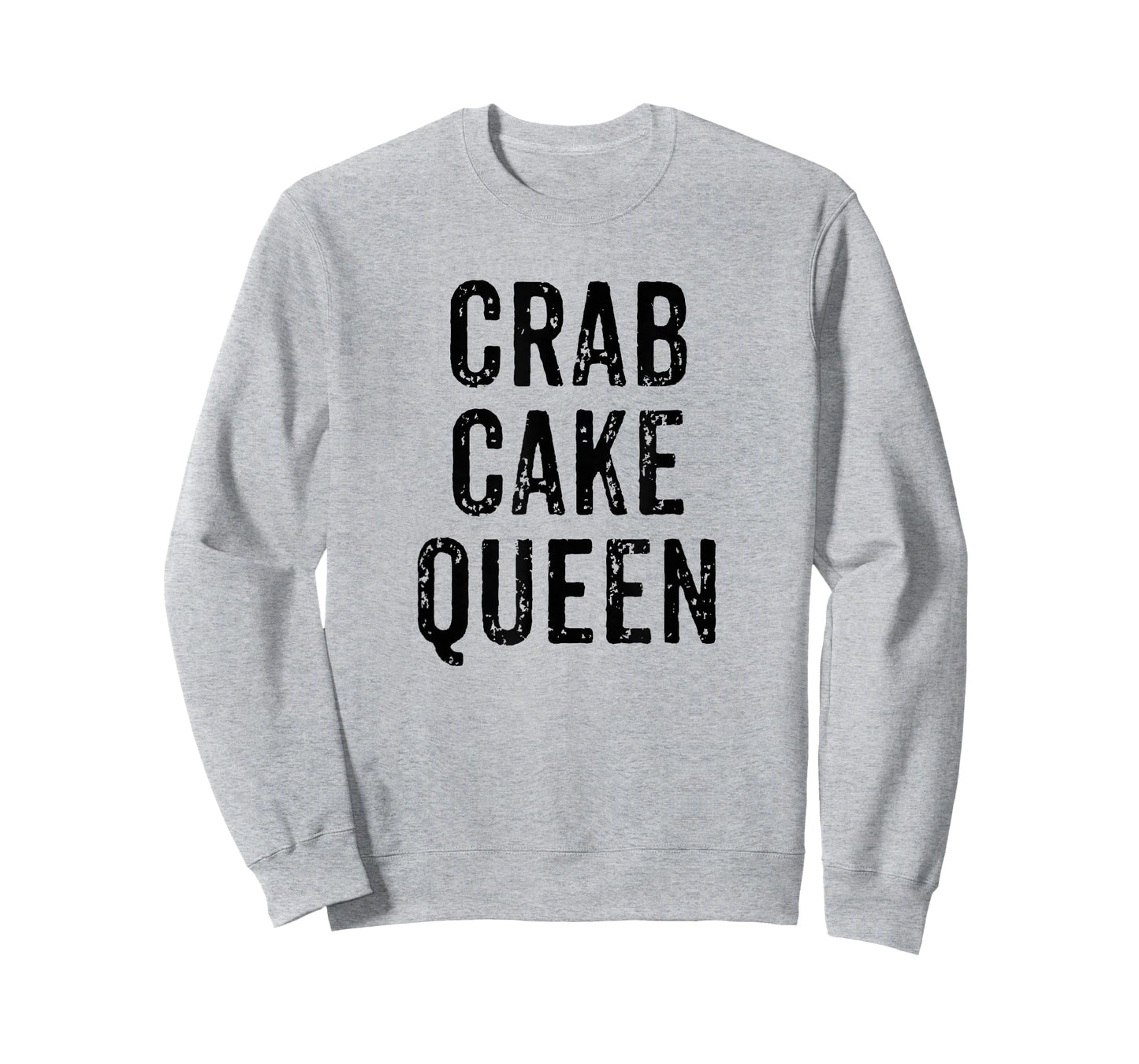 Crab Cake Queen Vintage Distressed Chef Foodie Seafood T-Shirt