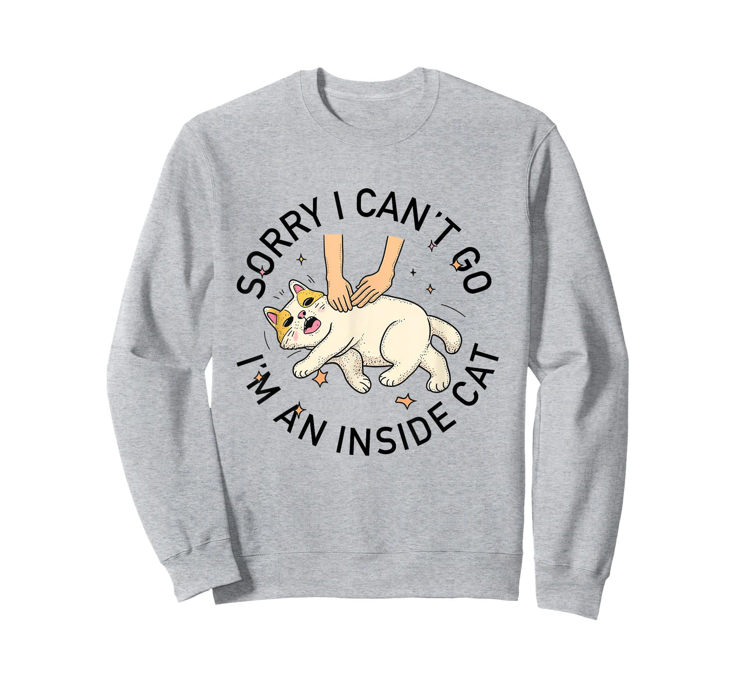 funny introvert cat I can't Go I'm an Inside cat Homebody T-Shirt