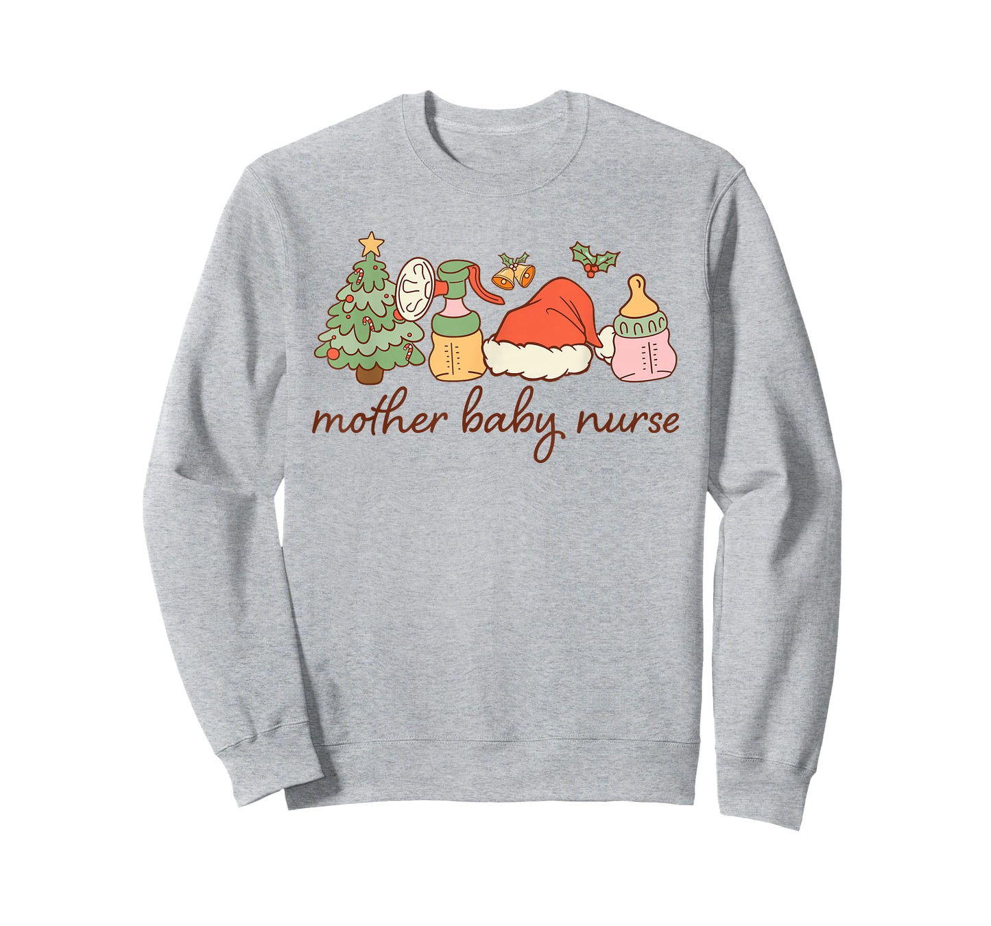 Mother Baby Nurse Christmas Maternity and Baby Care T-Shirt