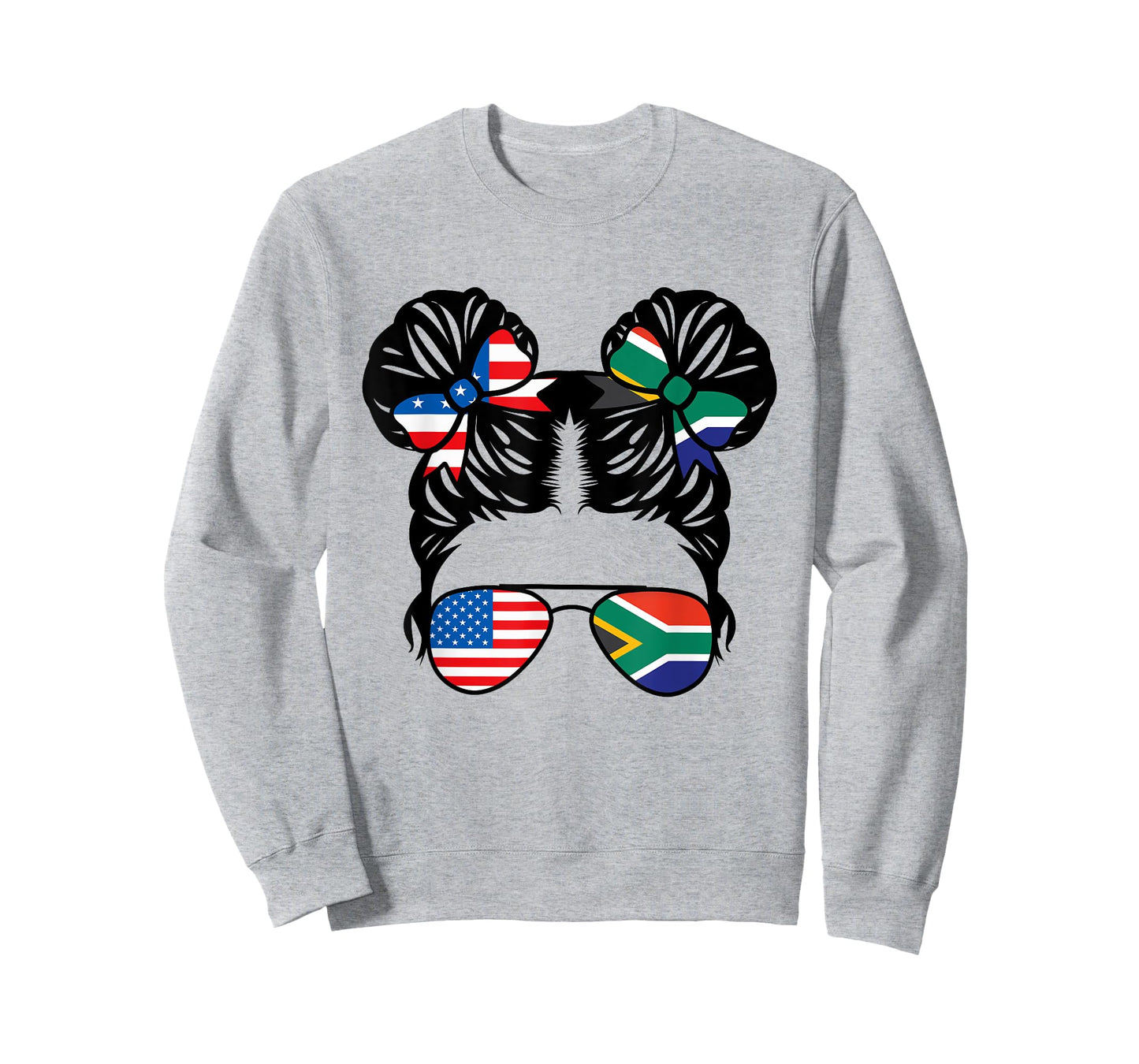 Half American South African Girl USA Africa Flag Patriot T-Shirt