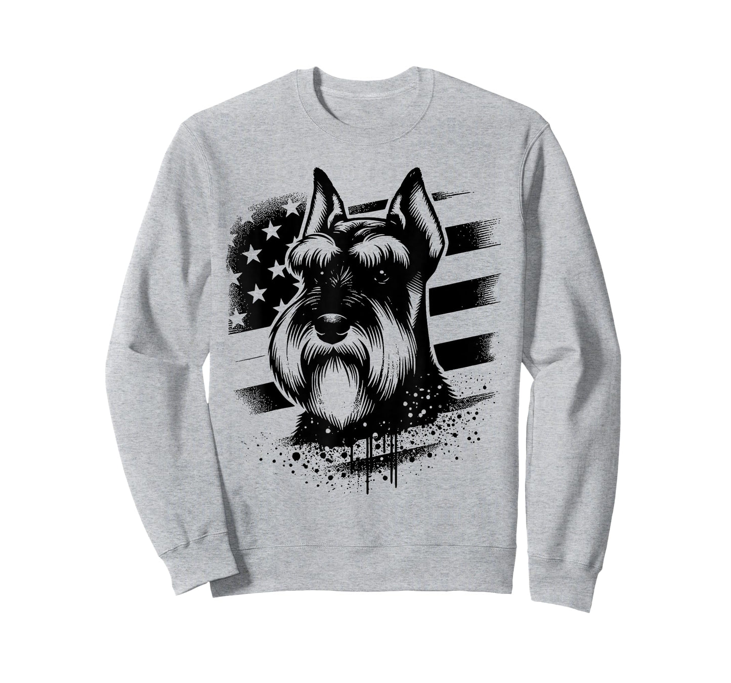 Standard Schnauzer 4th Of July Patriotic Dog American Flag Women Kids Men T-Shirt