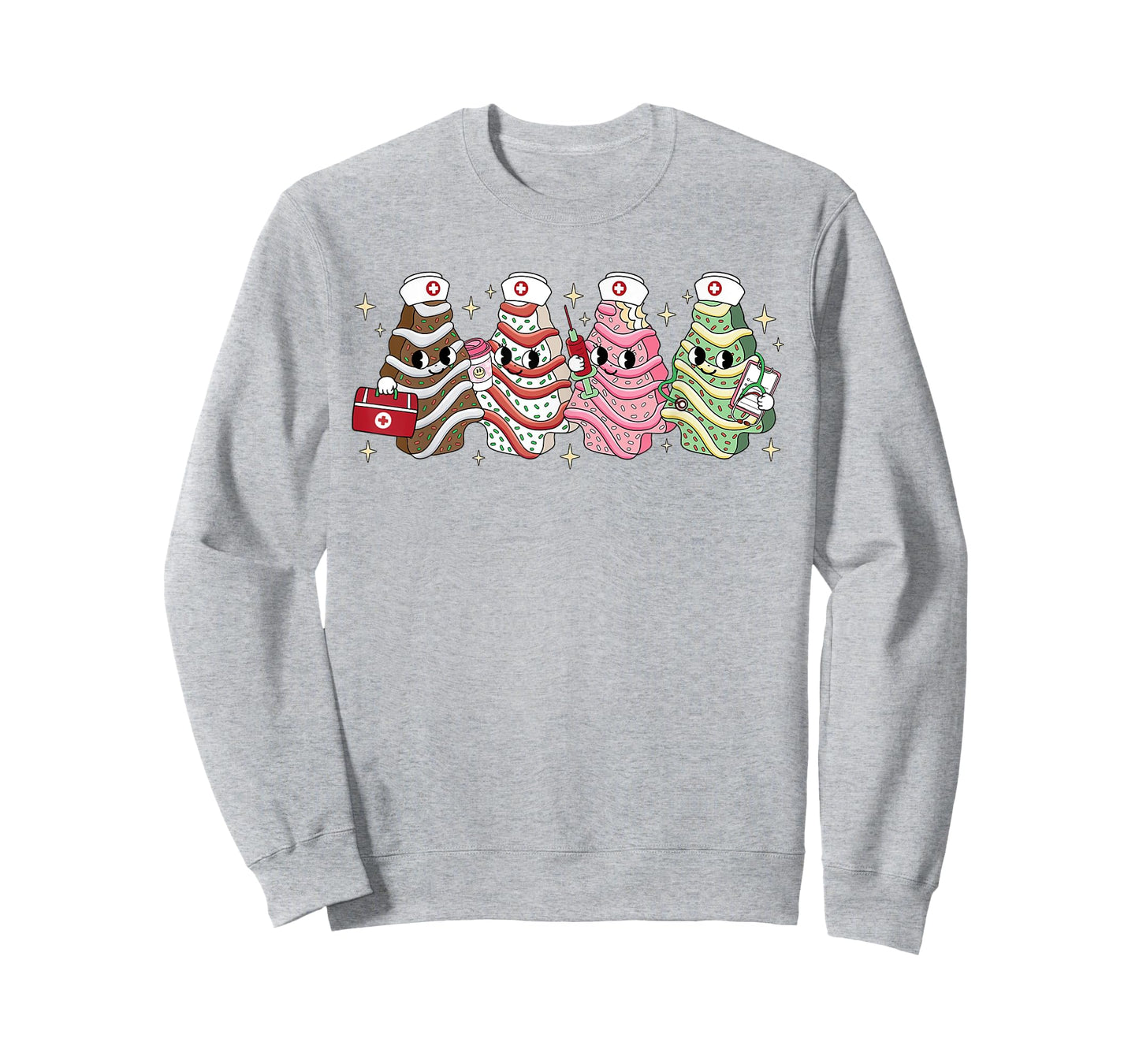 Christmas Nurse Tree Cake Emergency Christmas RN ER ICU T-Shirt